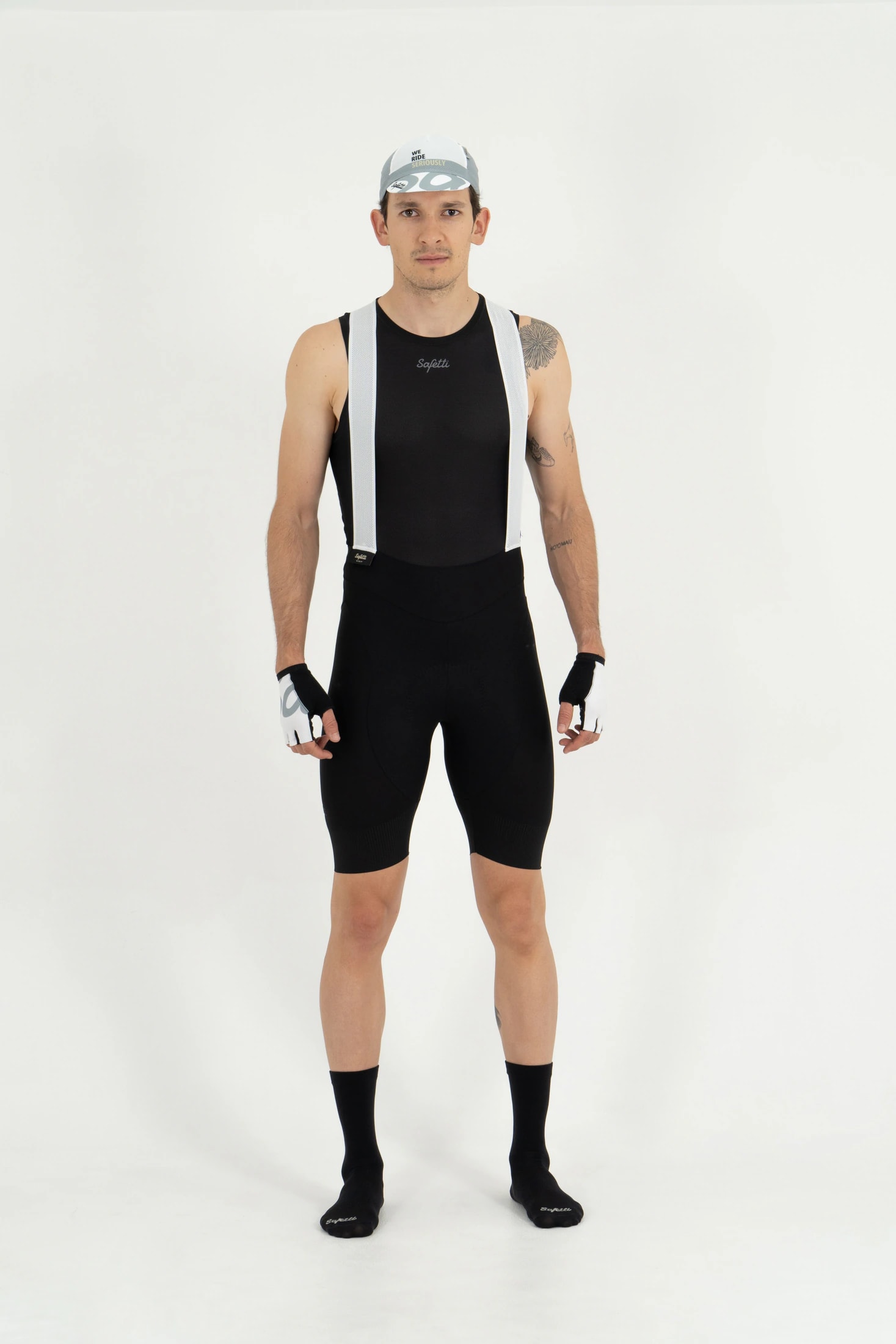 PANTALONETA CICLISMO CON CARGADERAS GIRONA NERO PARA HOMBRE - imagen 1