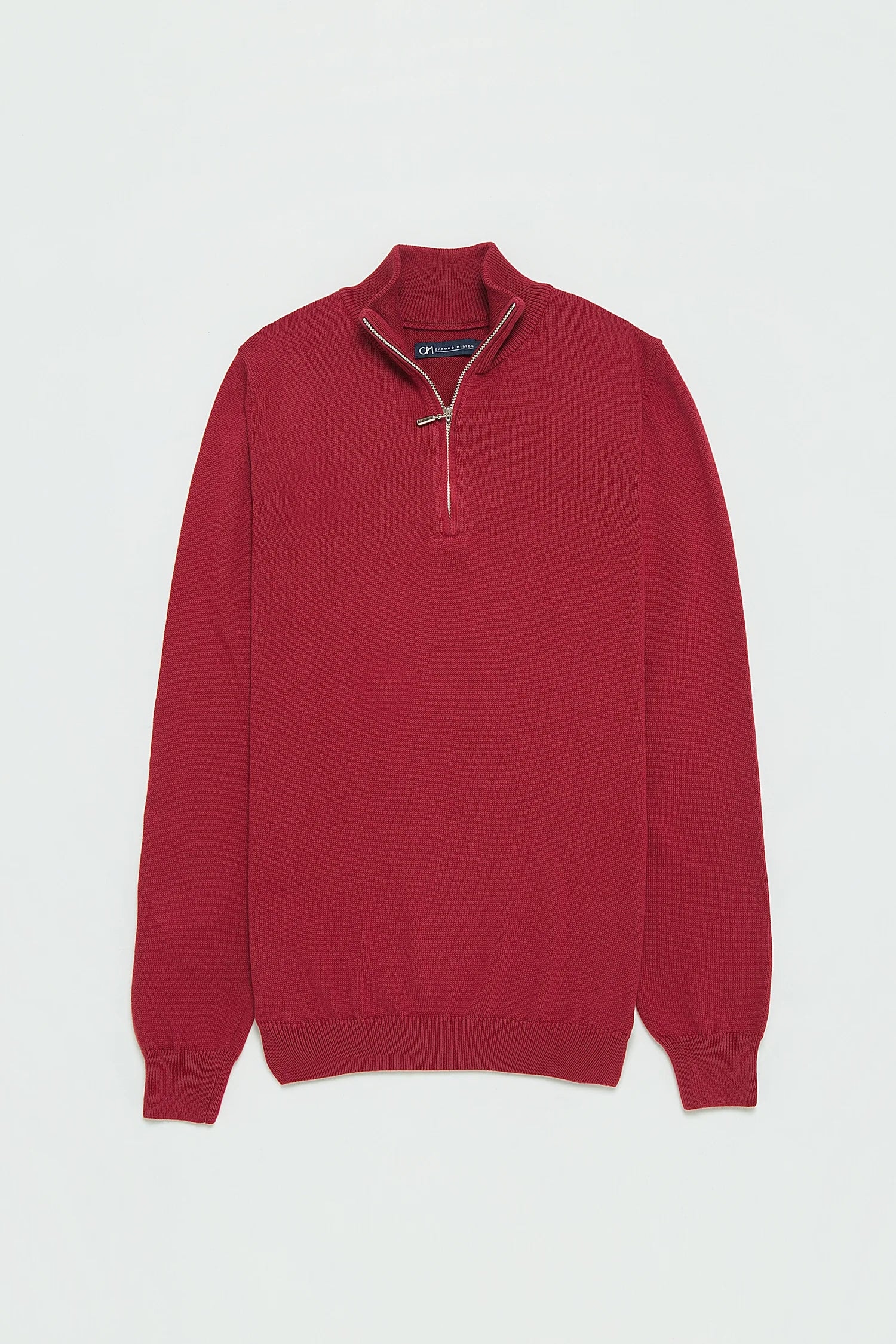 Saco Half Zip Algodón Vino - imagen 1