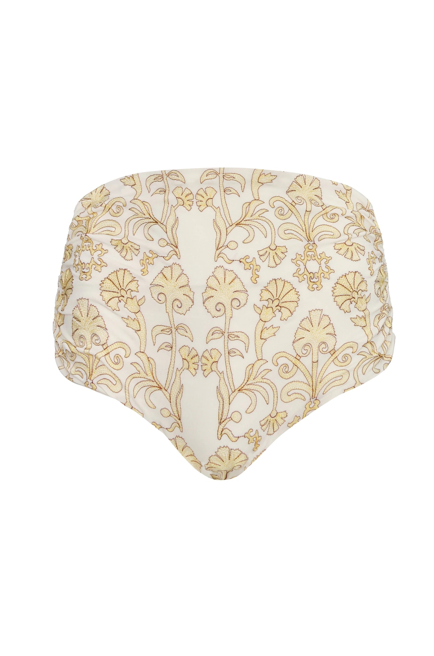 Victoria Embroidered Bottom / Yellow Flowers - Ivory - imagen 1