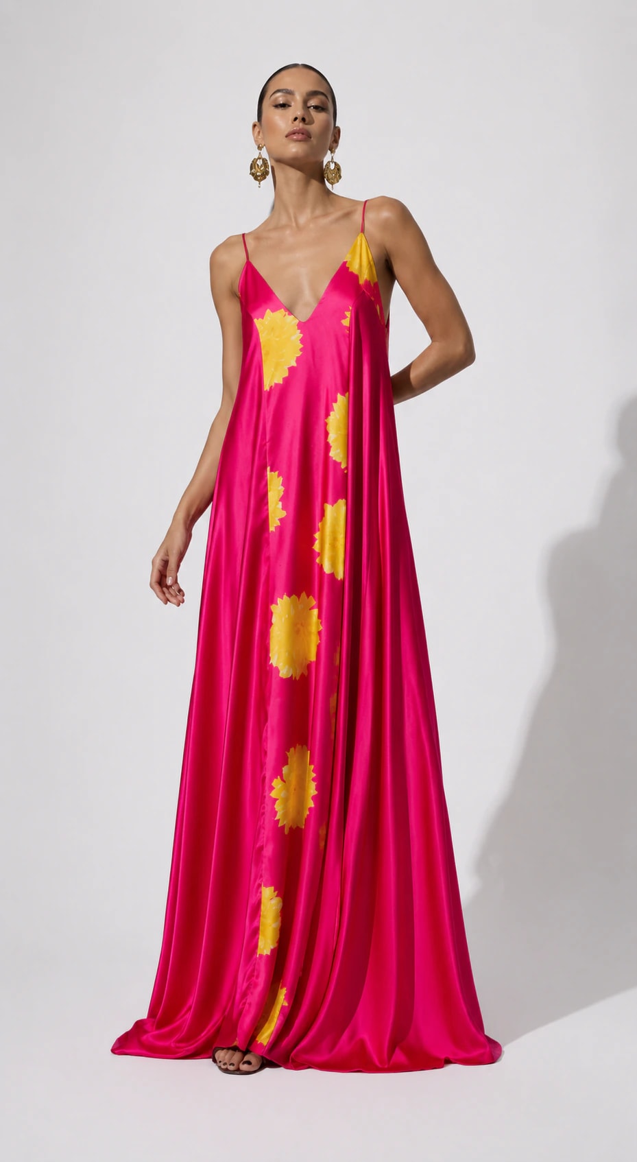 Vestido Lilla Fondo Fucsia - imagen 1