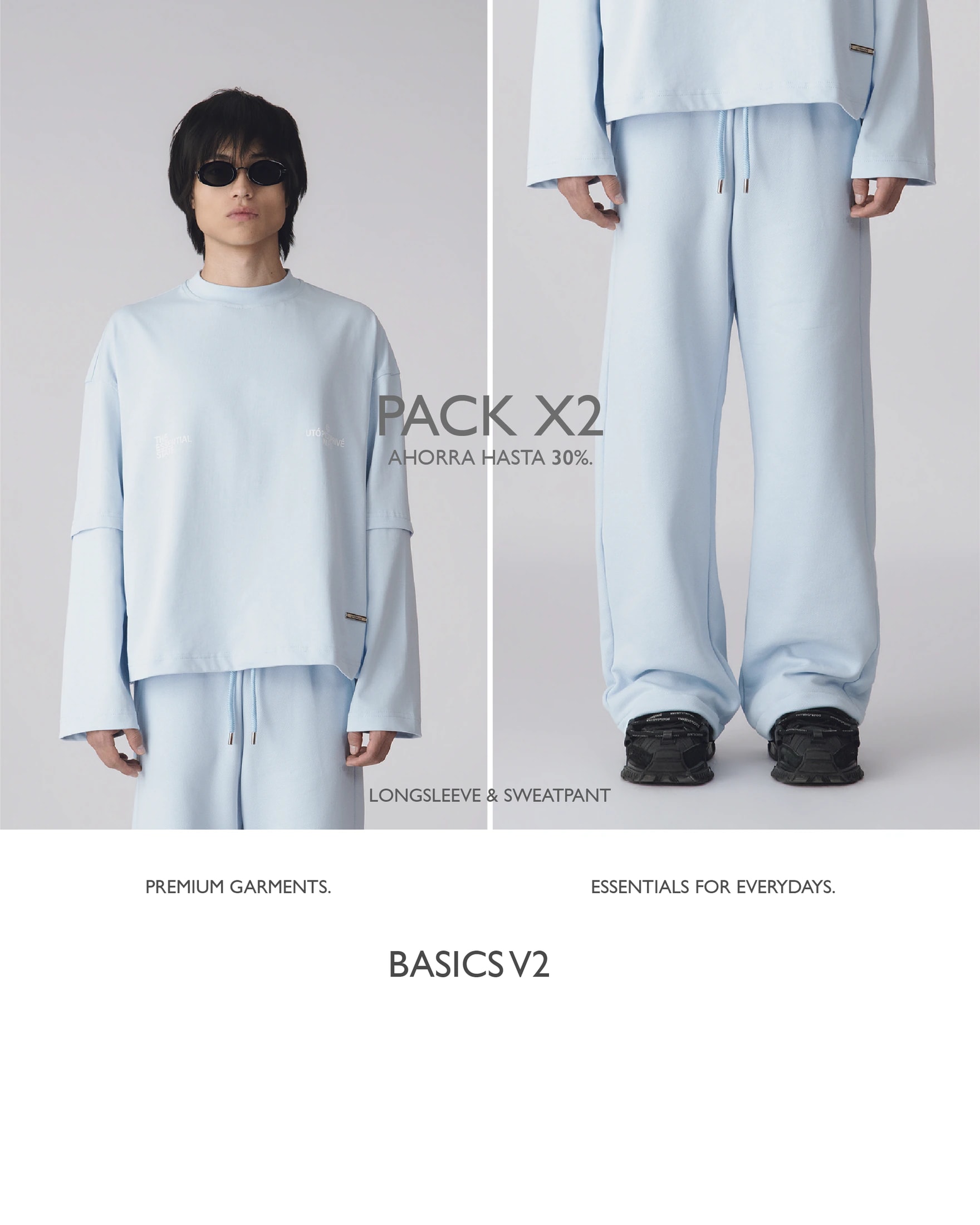 Pack Sweatpant + Longsleeve Basics V2 - imagen 1