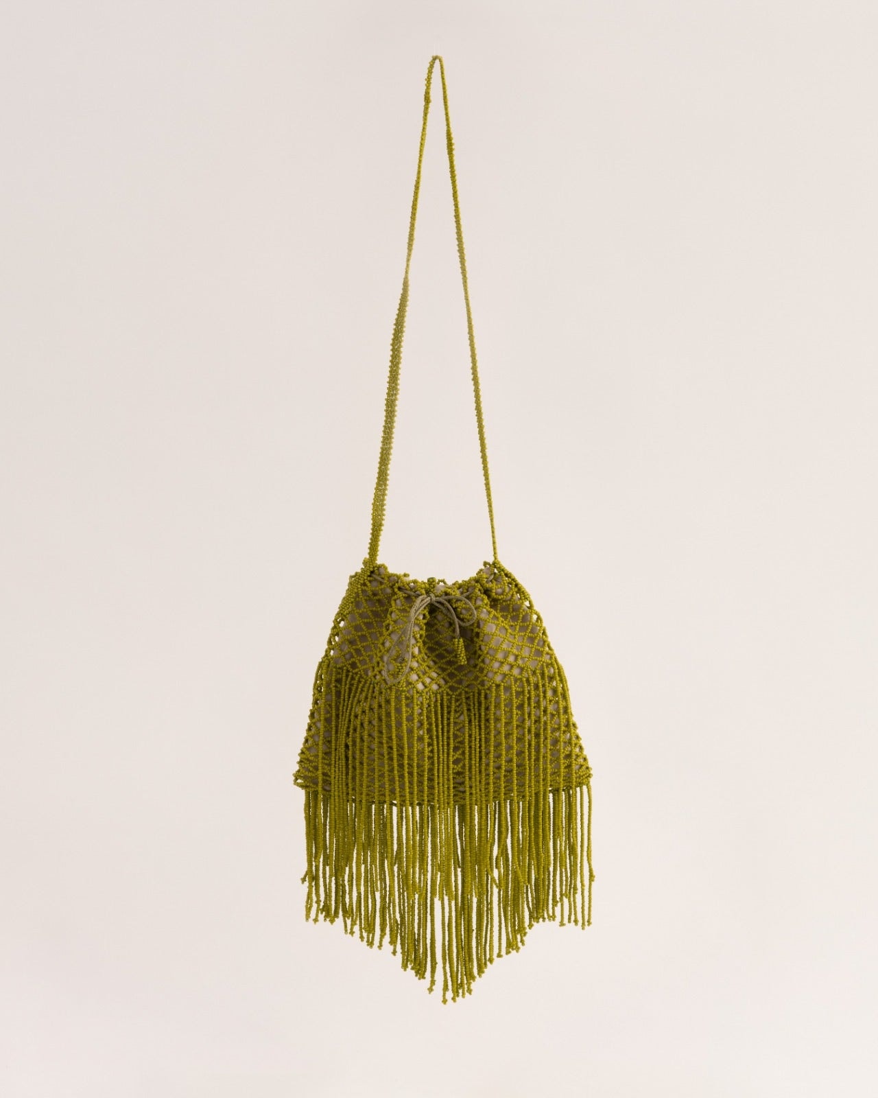 The fringe Bag (M) Olive - imagen 1