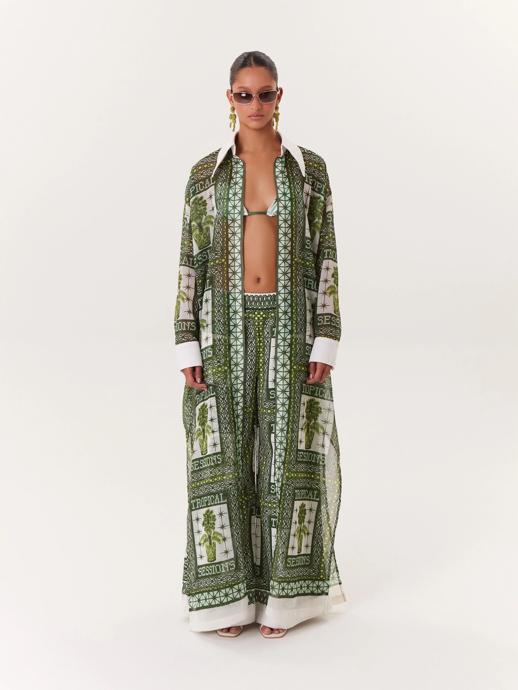 Kimono Tropical - Verde - imagen 1