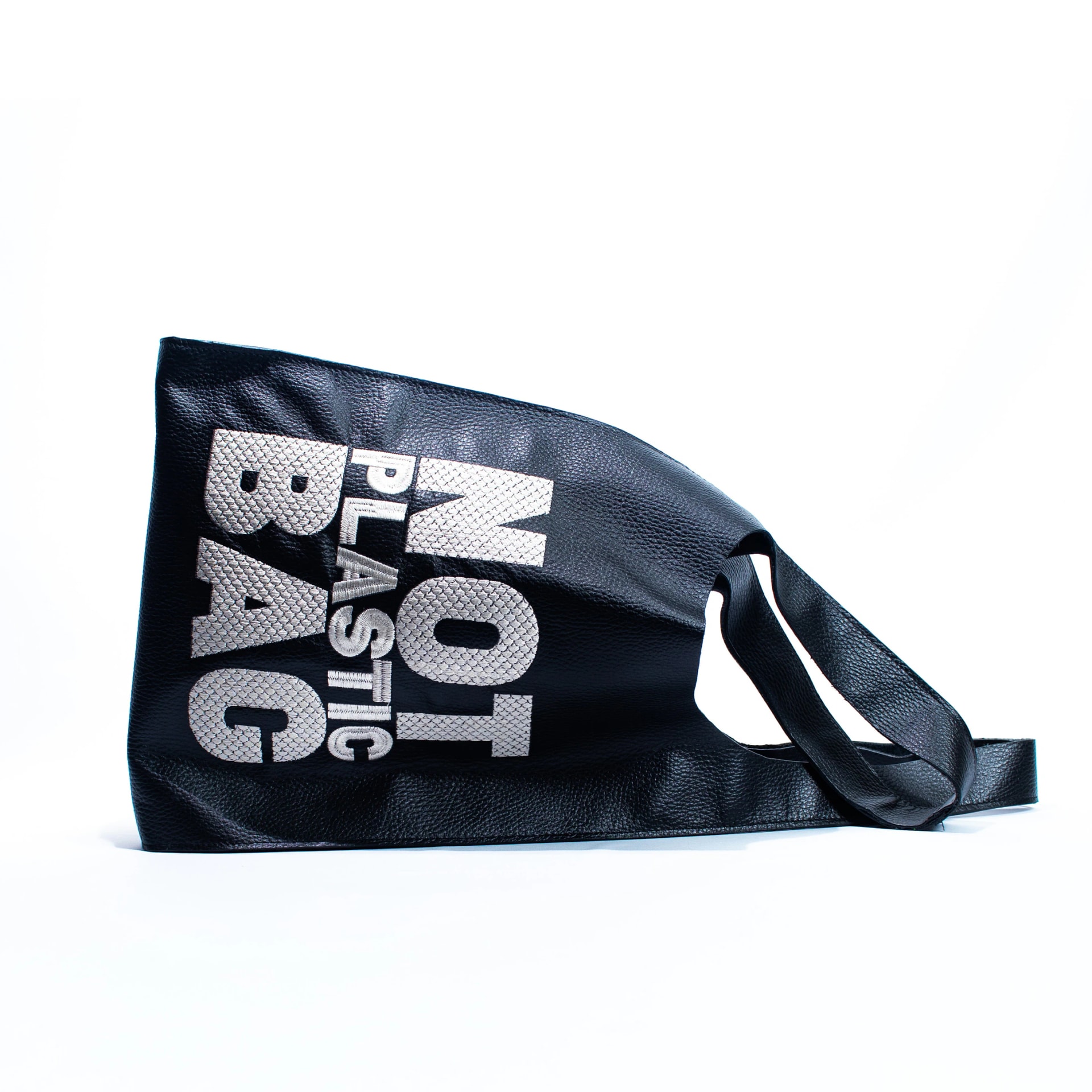 PLASTIC BAG negro x beige - imagen 1
