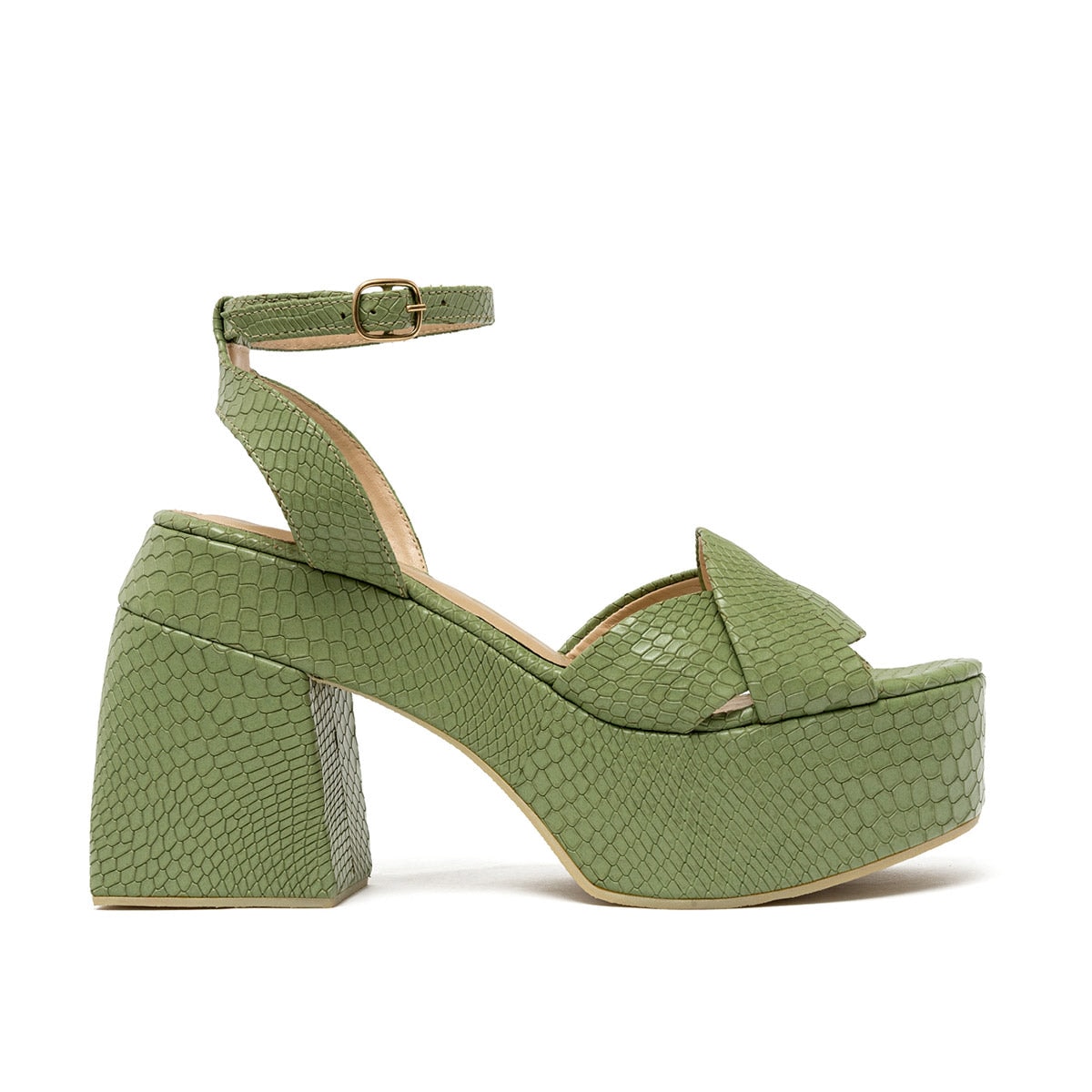 LORETTA GREEN SANDALS - imagen 1