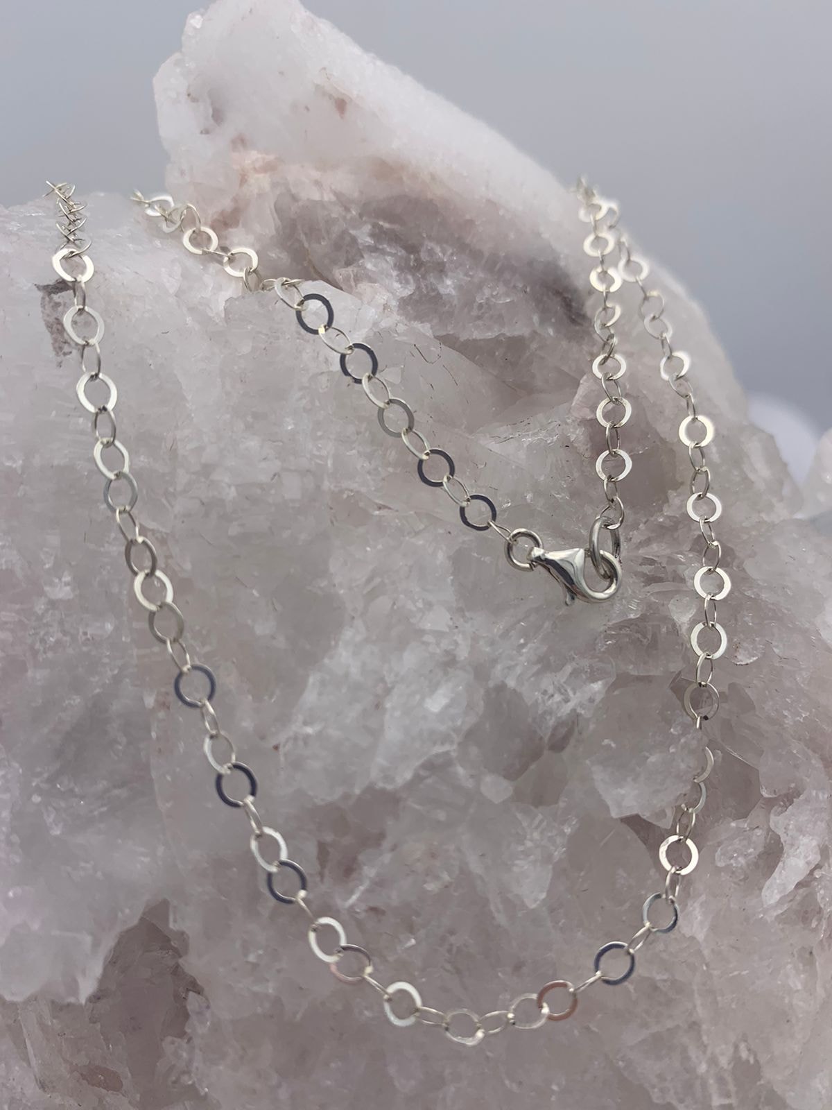 Cadena en plata 925 Tejido Argollas - imagen 1