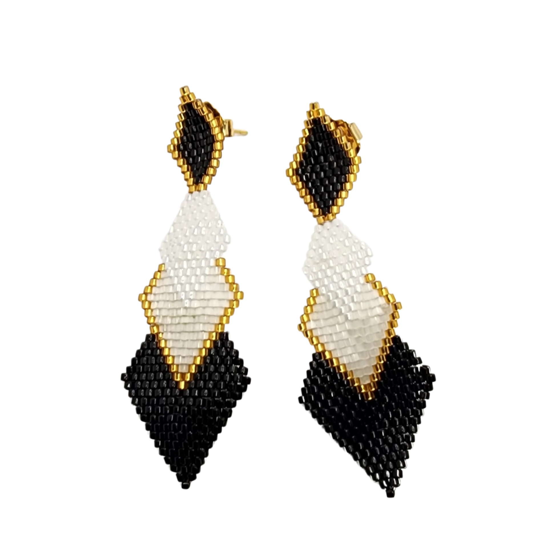 Miyuki Rombo Fall Earrings - imagen 1