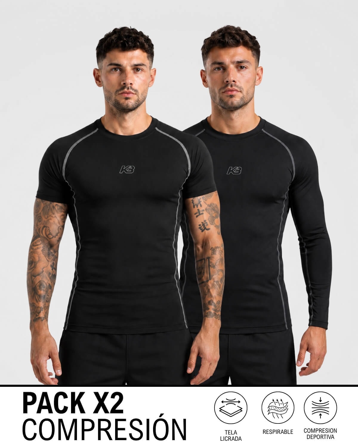 Pack Compresion X2 Ref 383 y 381 | KBMEN RF.416 - imagen 1