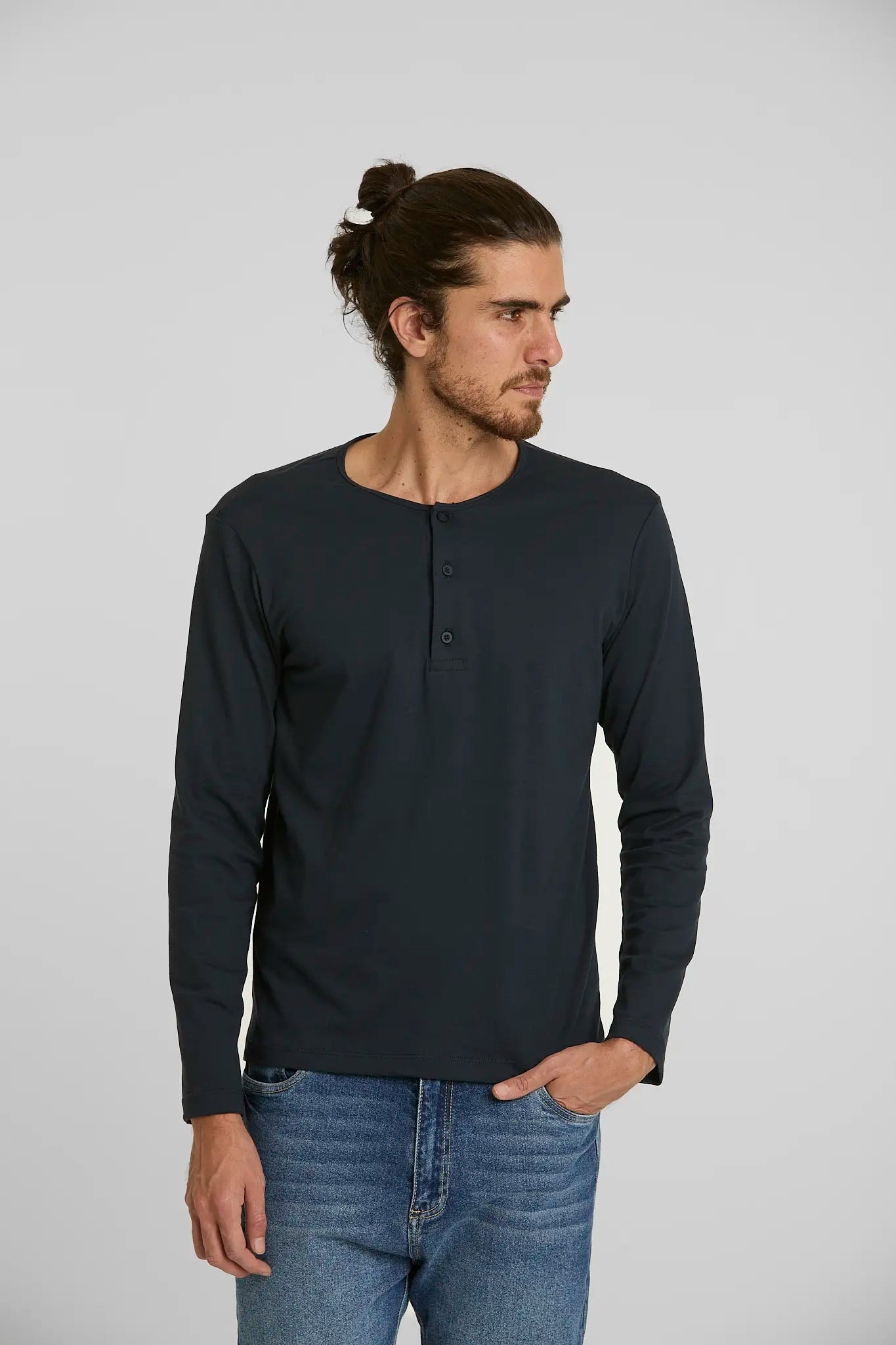 Camiseta Henley Blue Melancol - imagen 1
