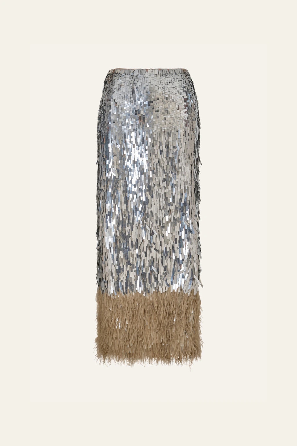 Visually Engaging Skirt in Silver - imagen 1