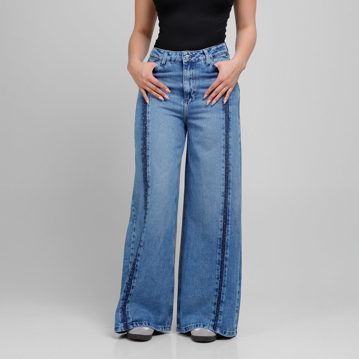 Jean Axspen Wide Leg Brillos Ax-2891 - imagen 1