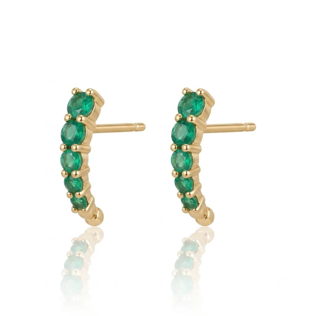 GREEN MOON EARRING - imagen 1