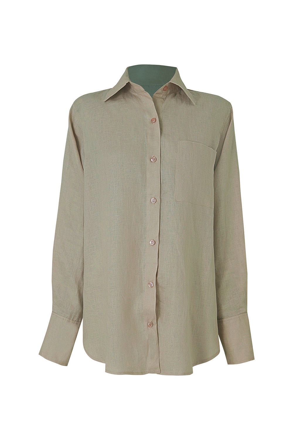 Camisa New Giorgina Sage lino - imagen 1