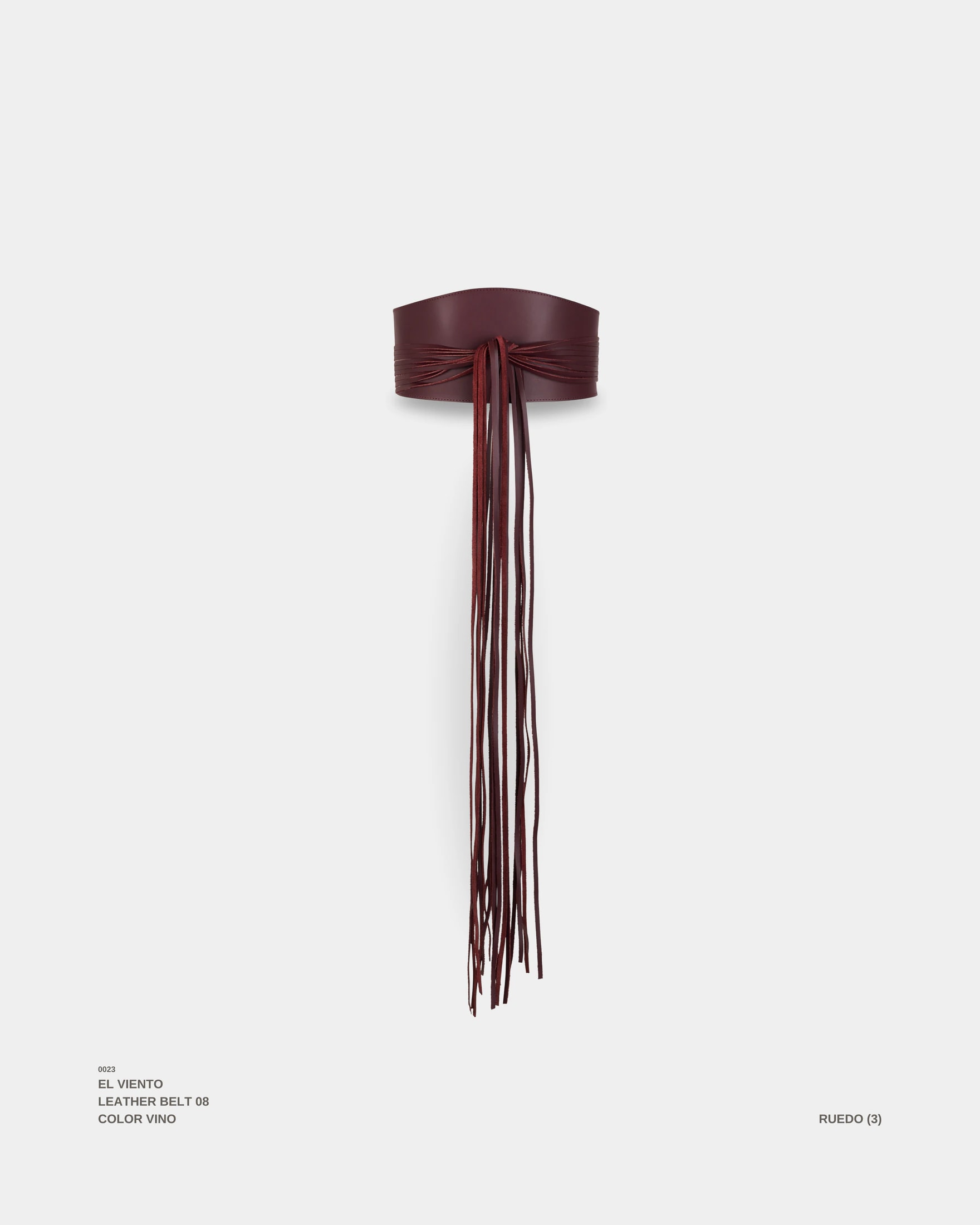 "EL VIENTO" BELT VINO - imagen 1