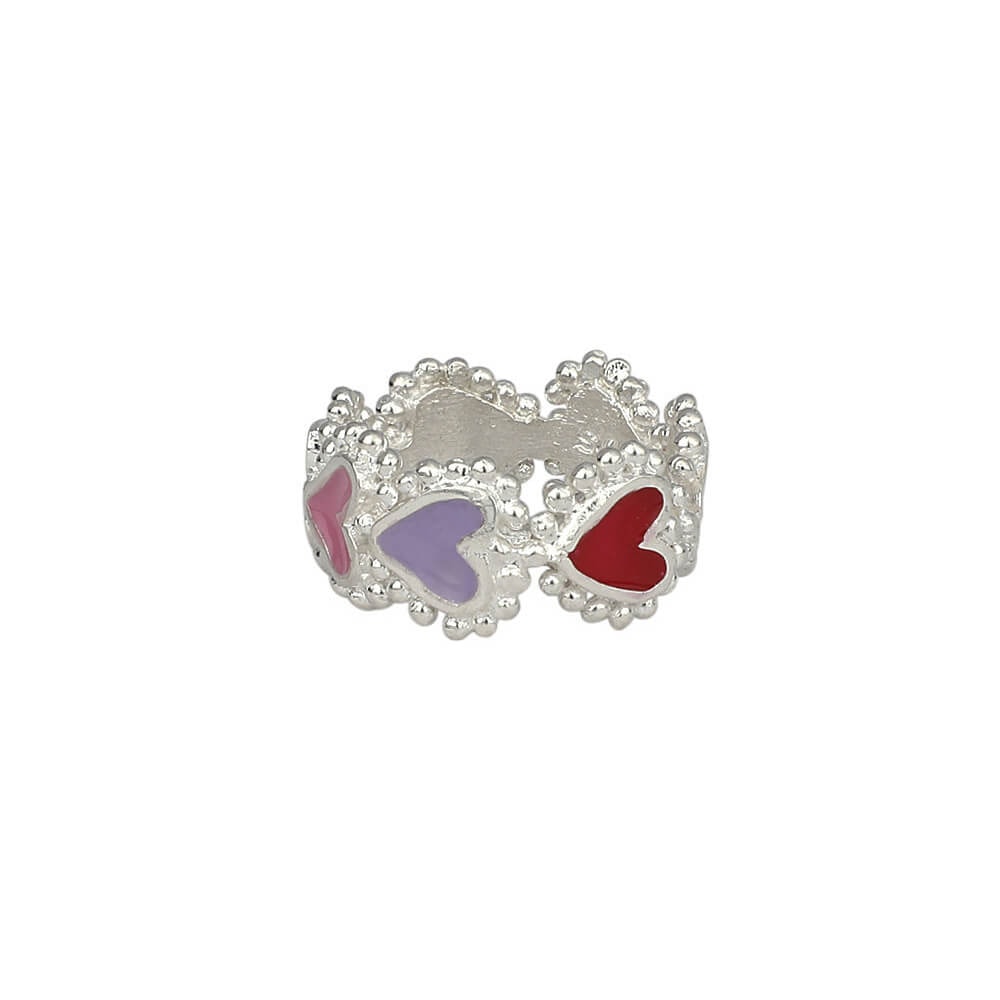 Anillo Beating Hearts Plata - imagen 1