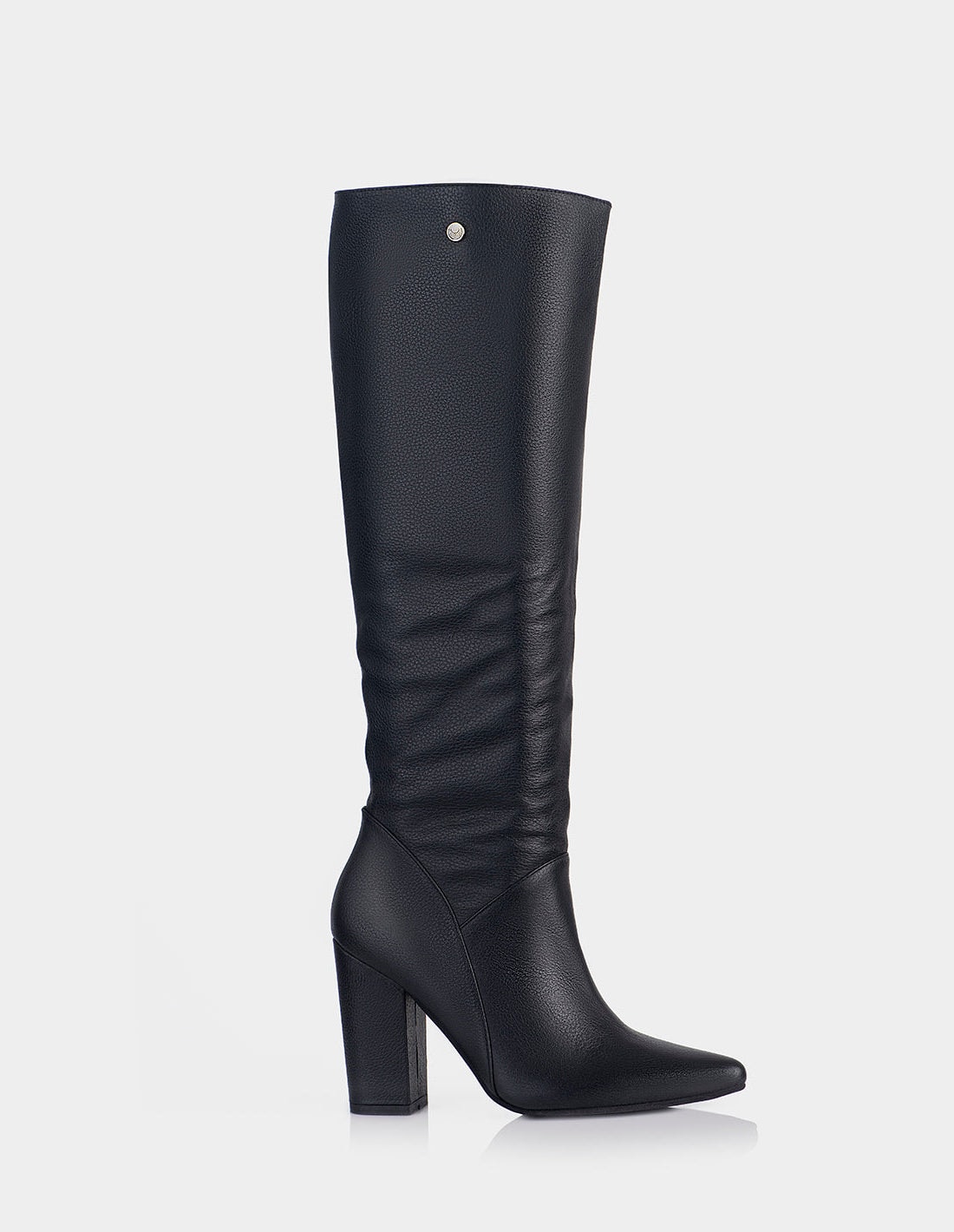 Bota Slouchy Maggie Cuero Negro - imagen 1