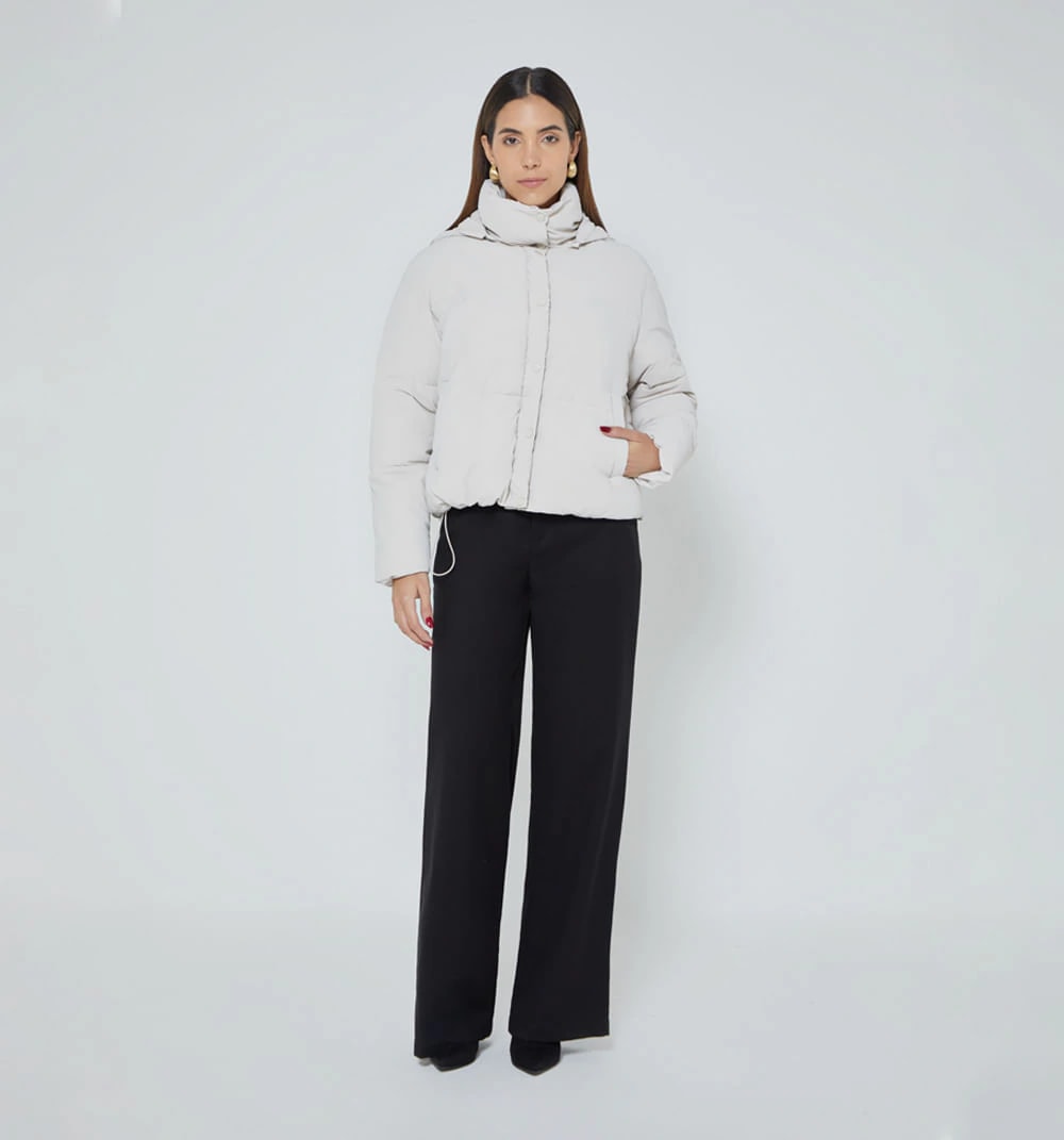 Chaqueta acolchada con capucha - imagen 1