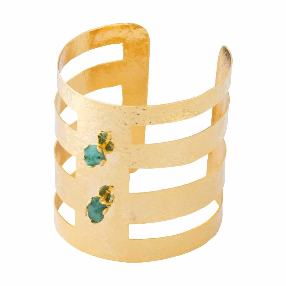 Pulsera Brazalete Rey Esmeralda - imagen 1