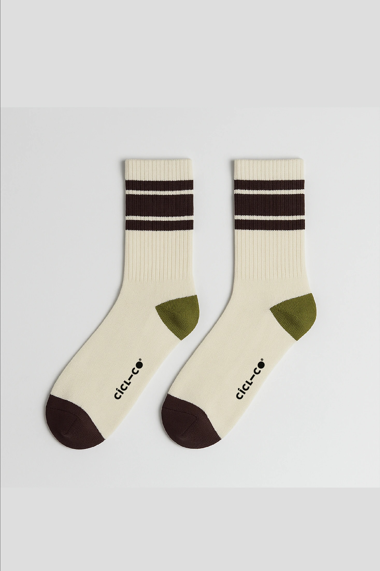 Medias Cortas Blanco Raya Vino Retro - imagen 1