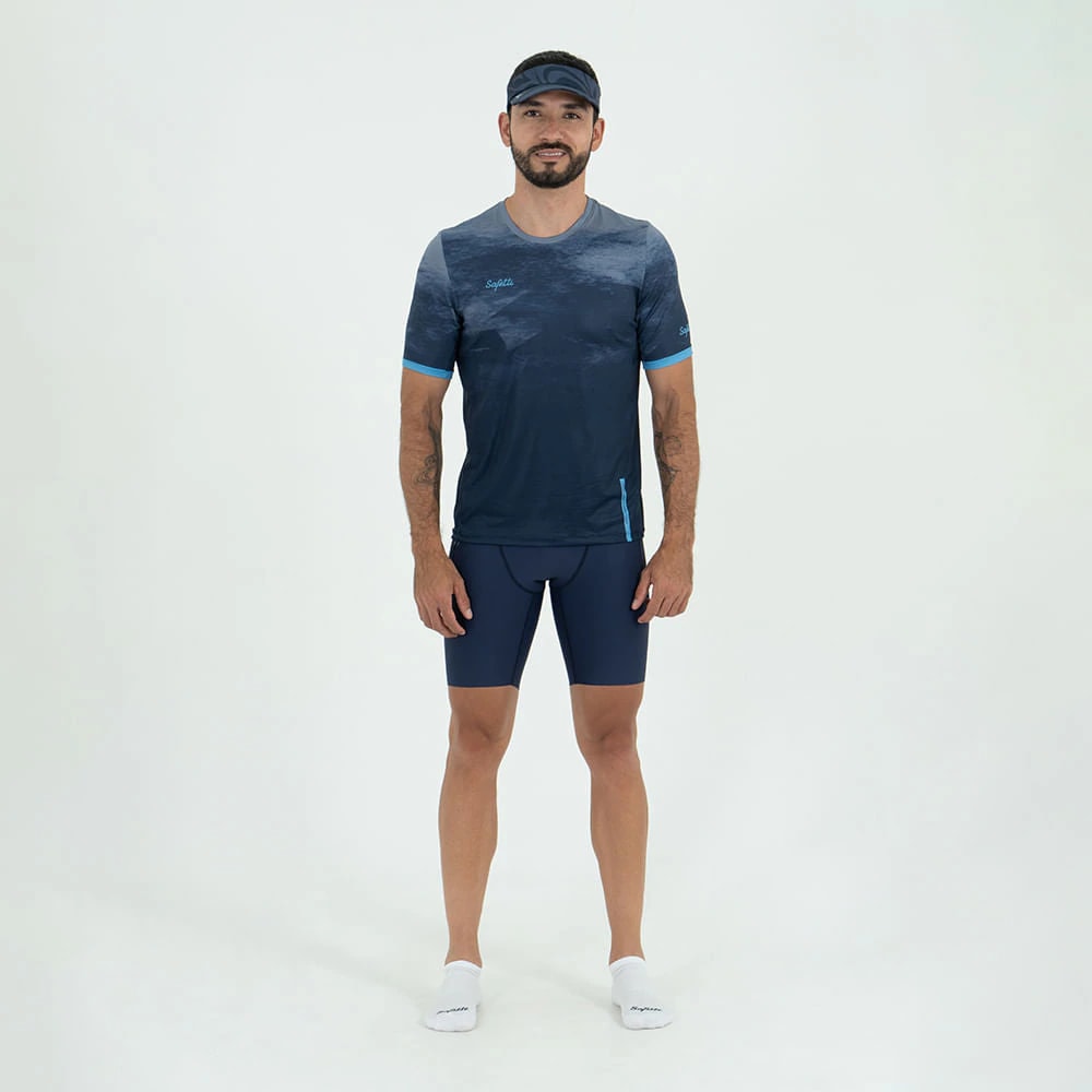 CAMISETA RUNNING MANGA CORTA MARINHO PARA HOMBRE - imagen 1