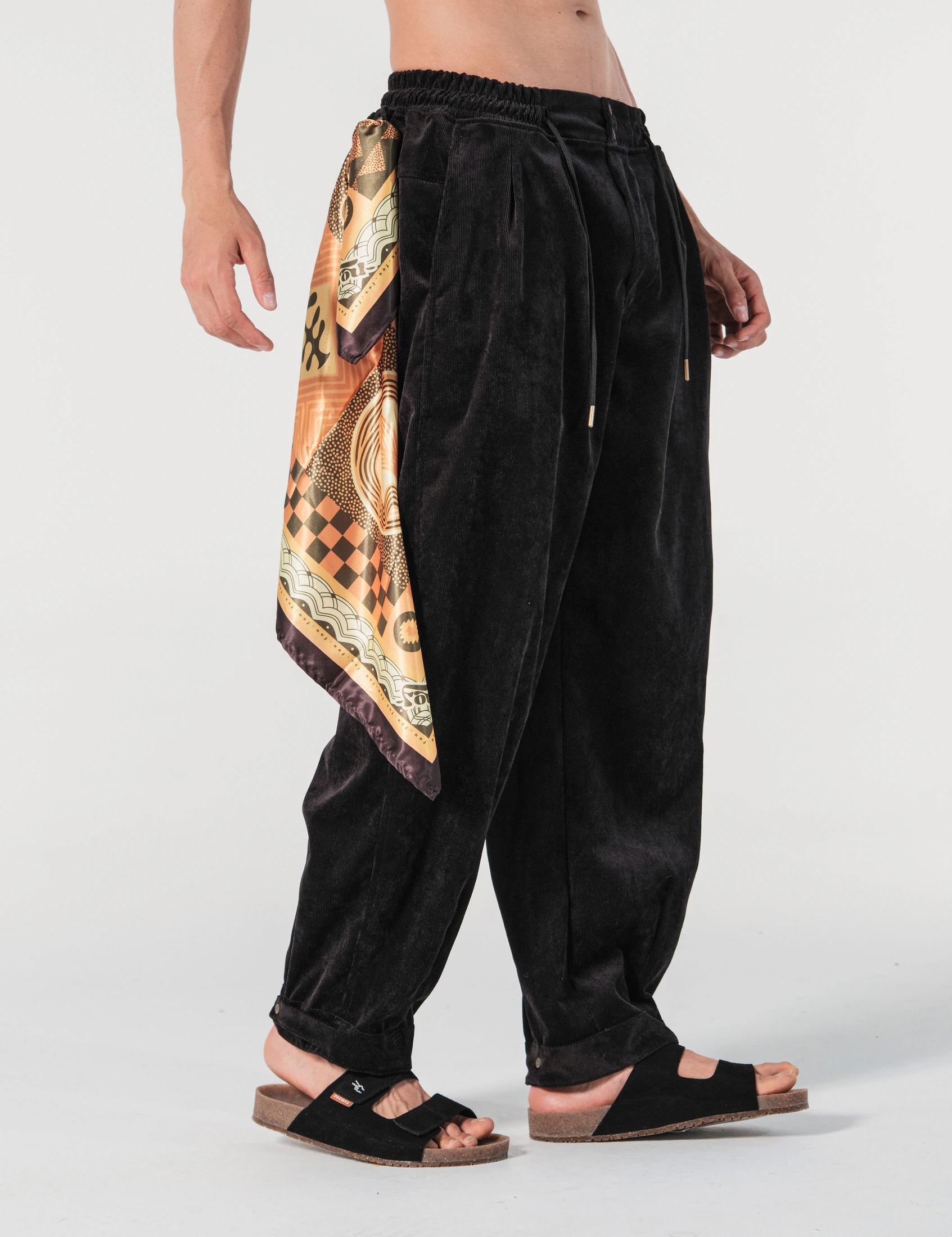Pantalón Baggy Loose Fit Conexion Negro Hombre - imagen 1