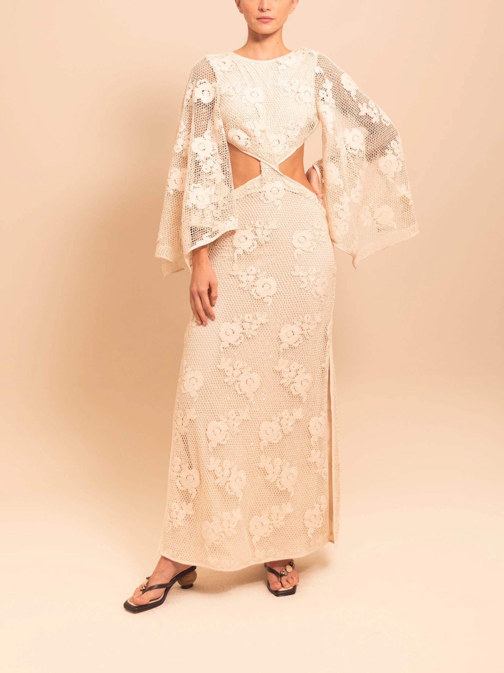 KORZO DRESS ECRU - imagen 1