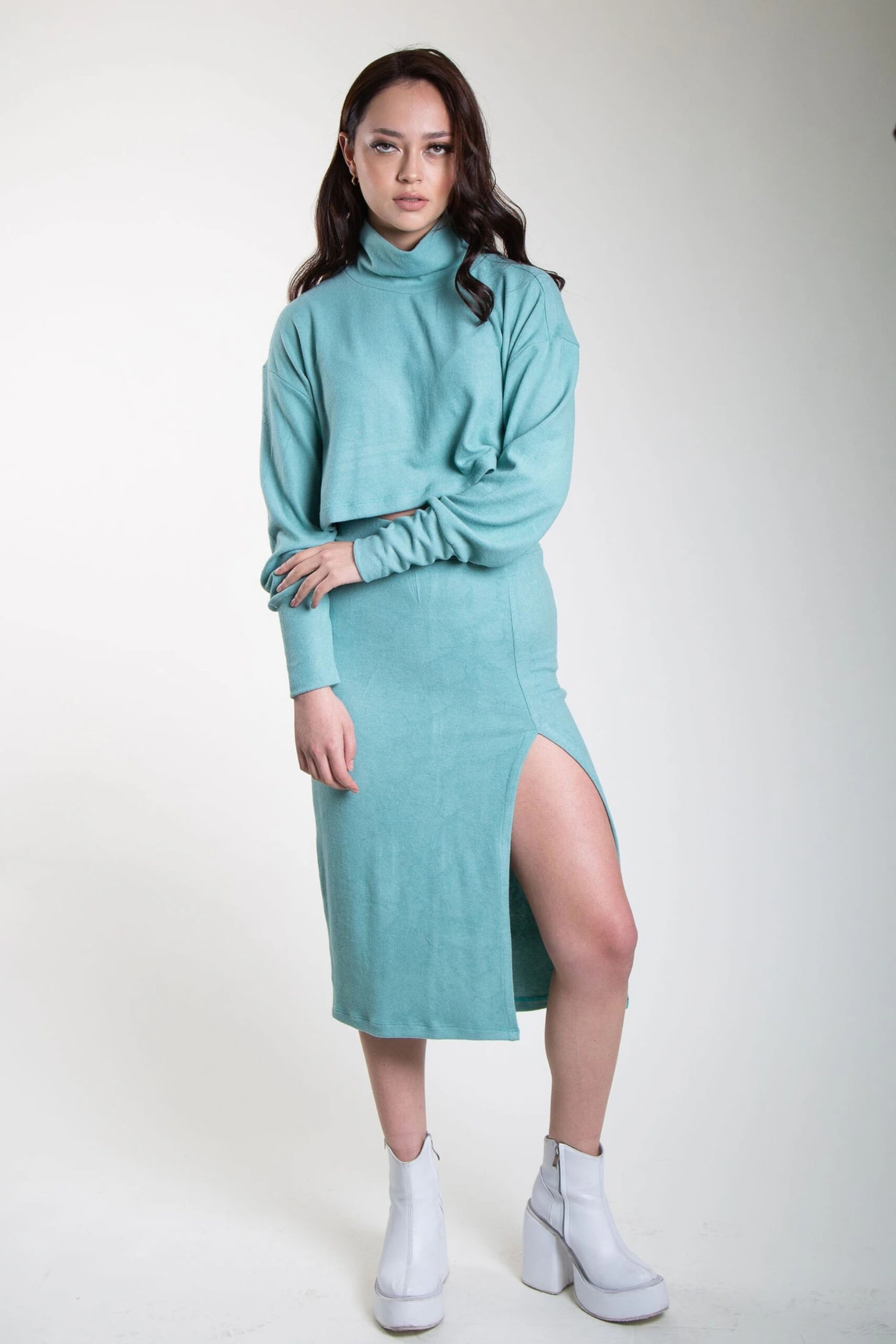 Conjunto Kardashian Verde Menta - imagen 1