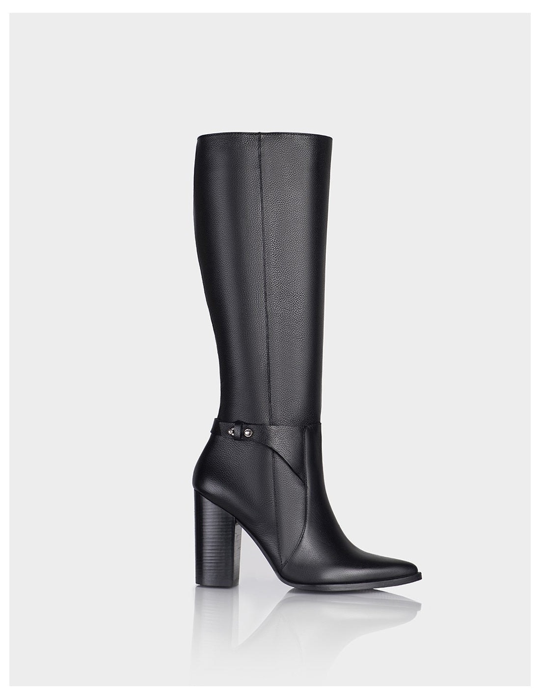 Bota Odeth Cuero Negro - imagen 1