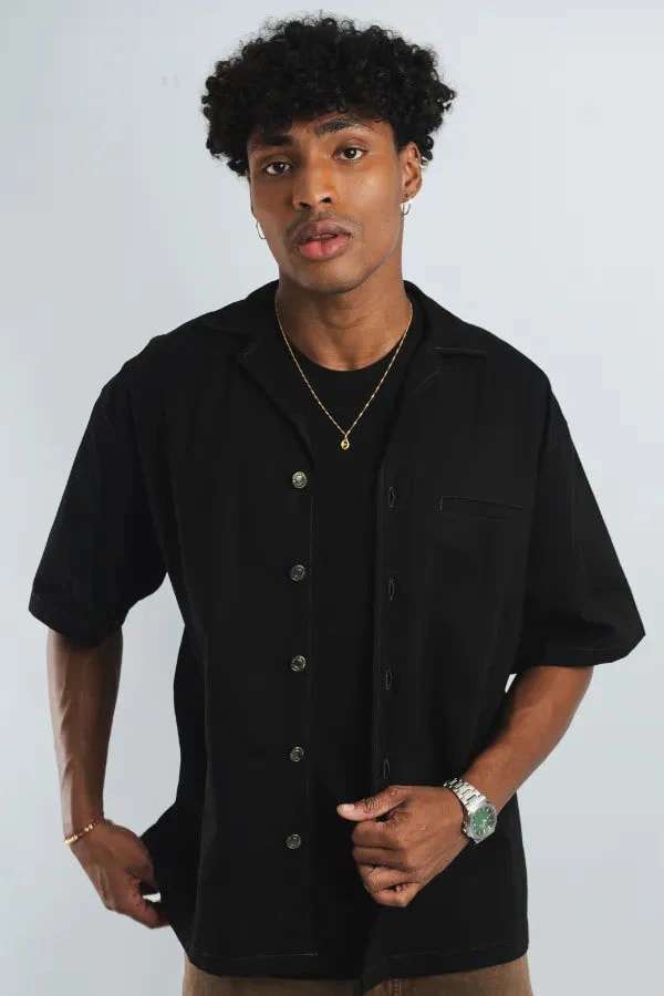 CAMISA EN DRILL DISRUPTIVE - imagen 1