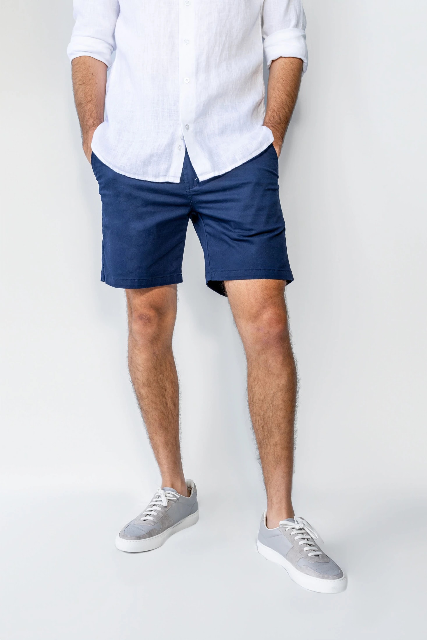 Bermuda Elastica Azul Navy - imagen 1