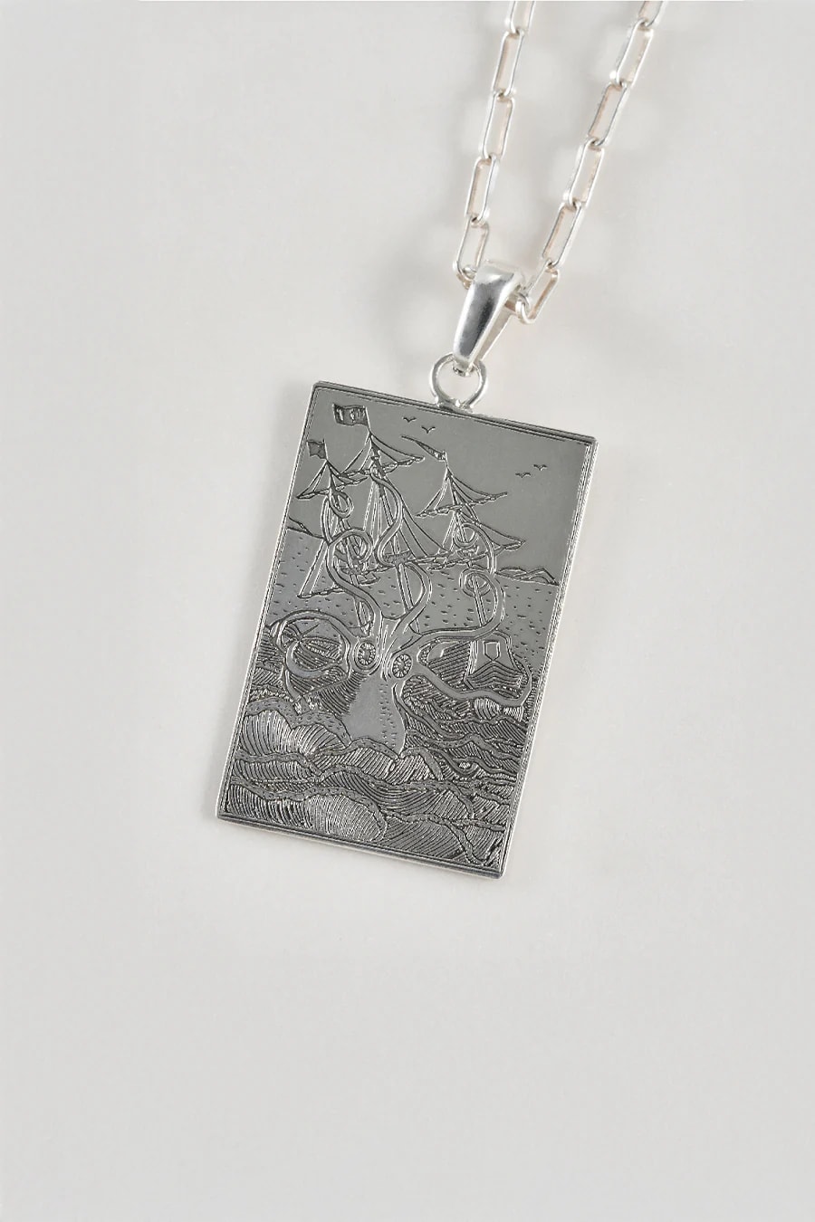 Cadena kraken plata - imagen 1