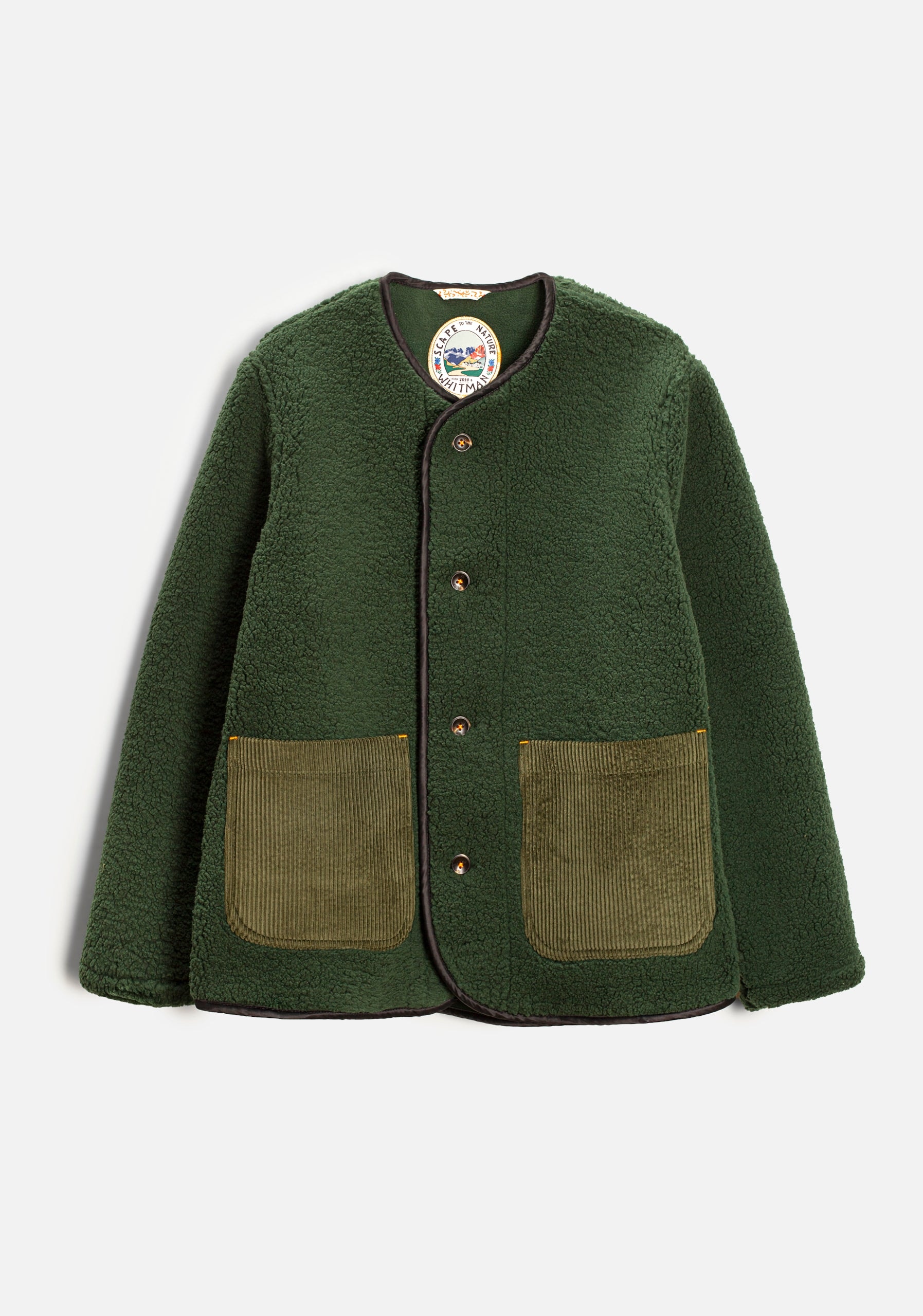 Chaqueta U Toscana Sherpa Verde Osc - imagen 1