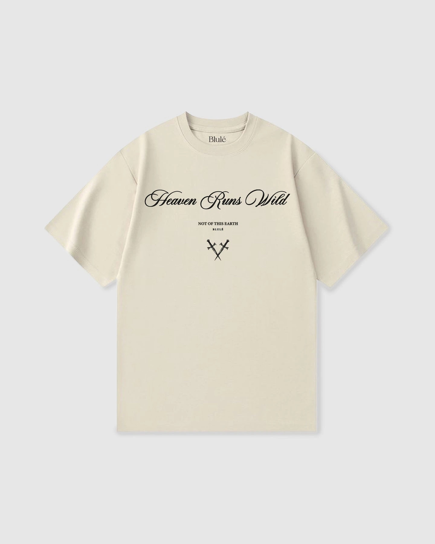 Oversized T Shirt Heaven Runs Wild Vanilla - imagen 1