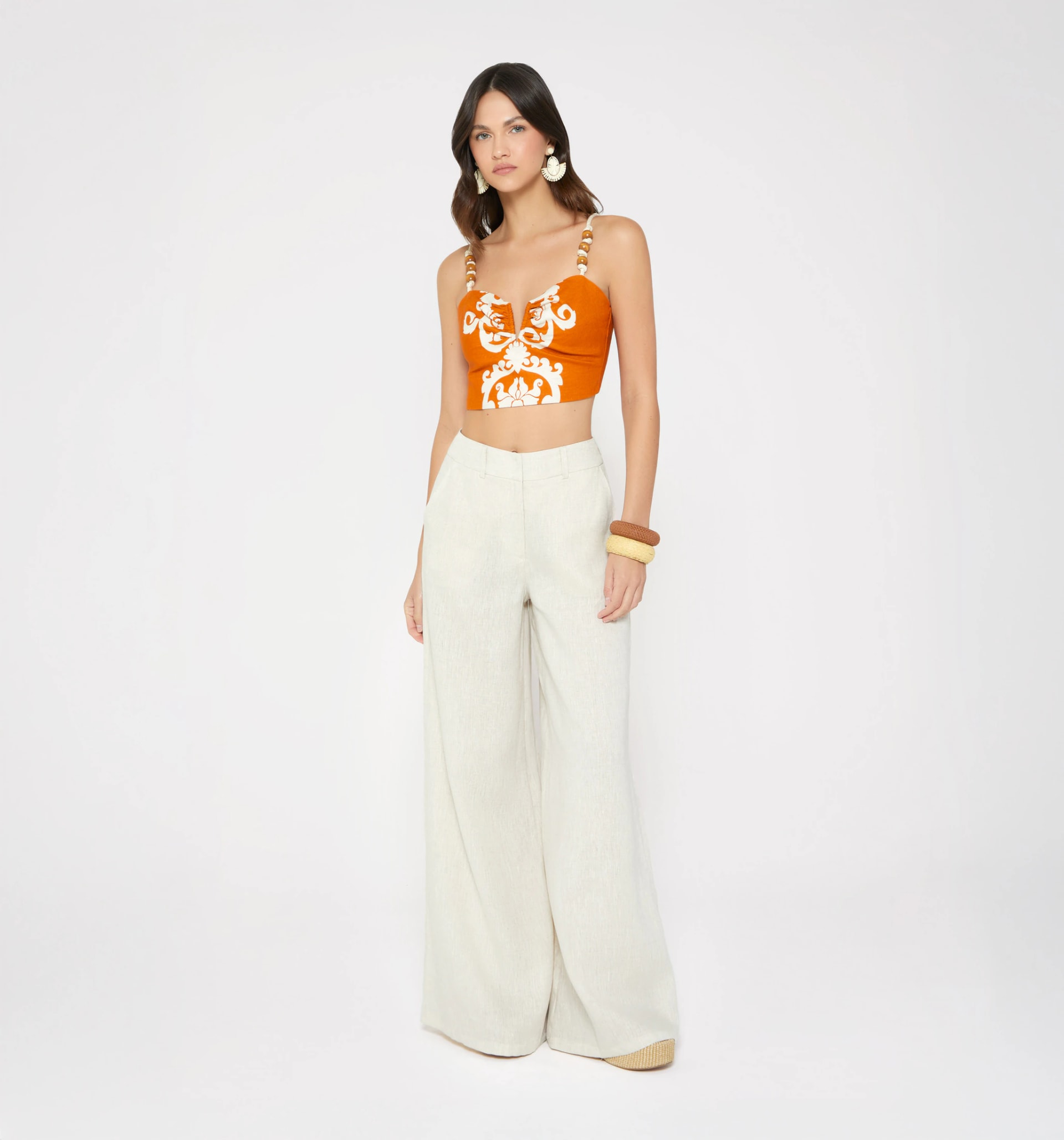 Blusa crop con insumo - imagen 1