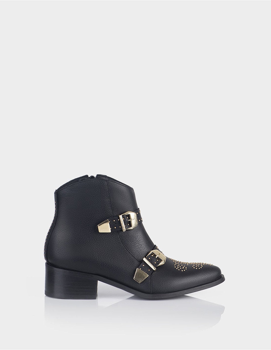 Botin Cizma Cuero Negro - imagen 1