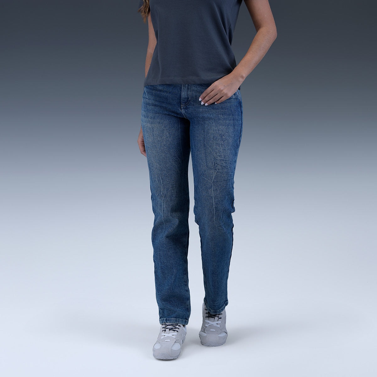 Jeans Slim Azul Mujer - imagen 1