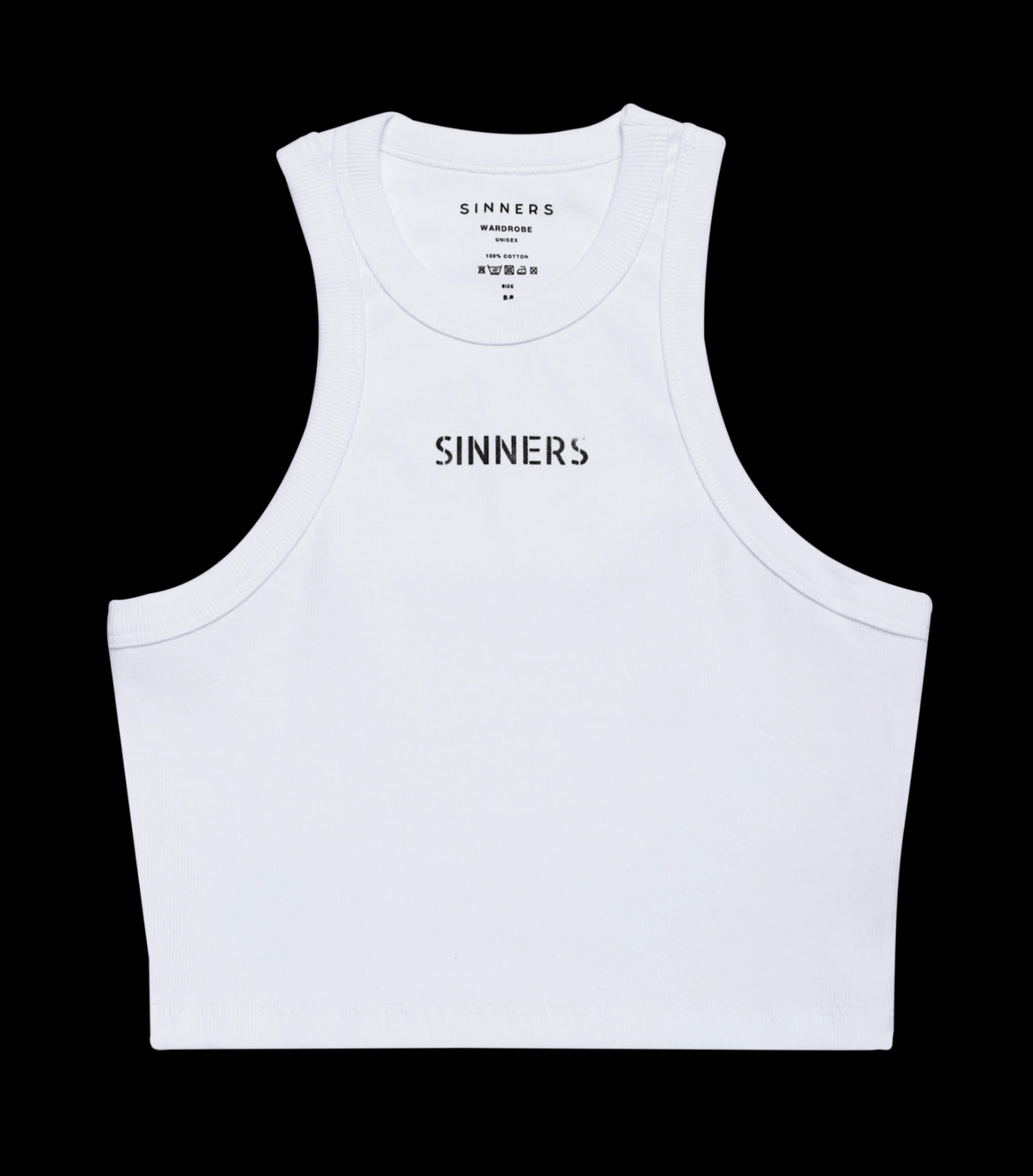 SINNERS WHITE WOMEN TANK TOP - imagen 1