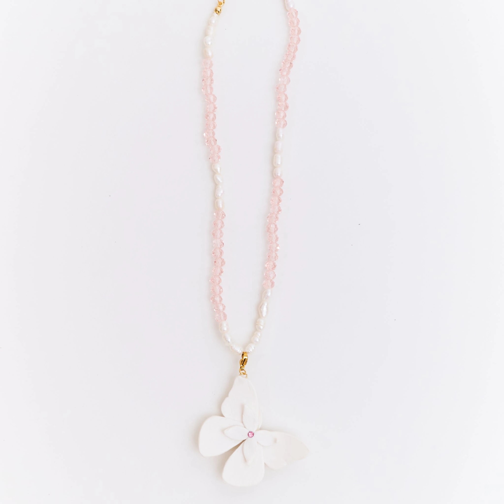 Collar Alas en Flor Blanco - imagen 1