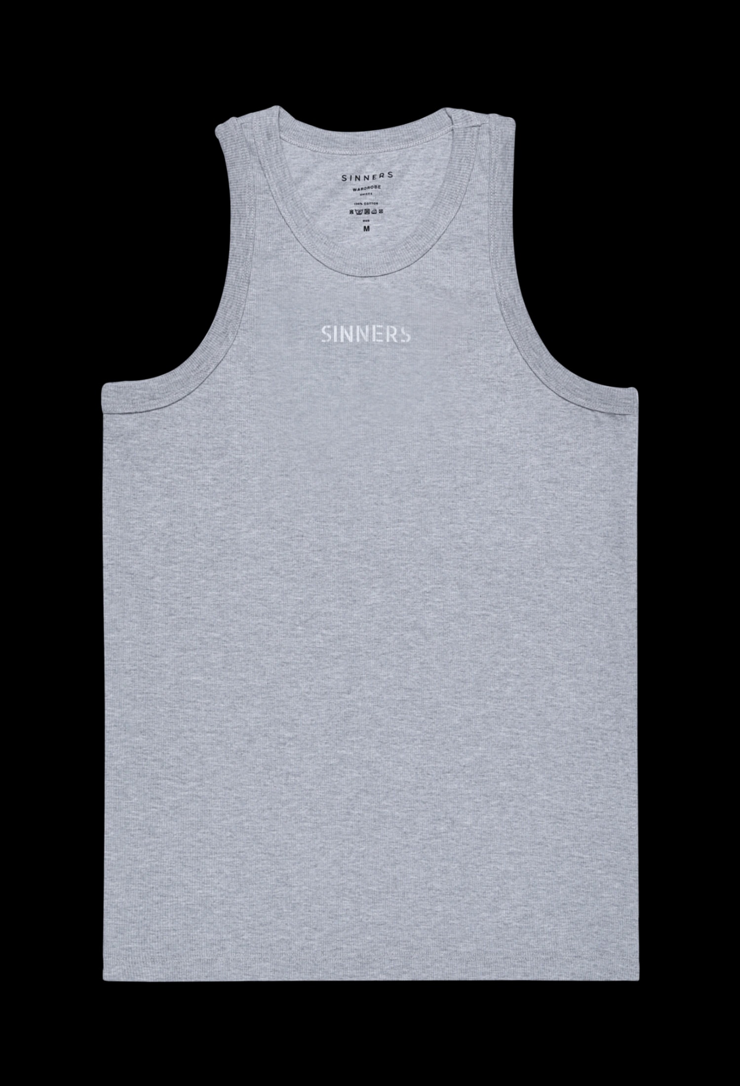 SINNERS GRAY MEN TANK TOP - imagen 1