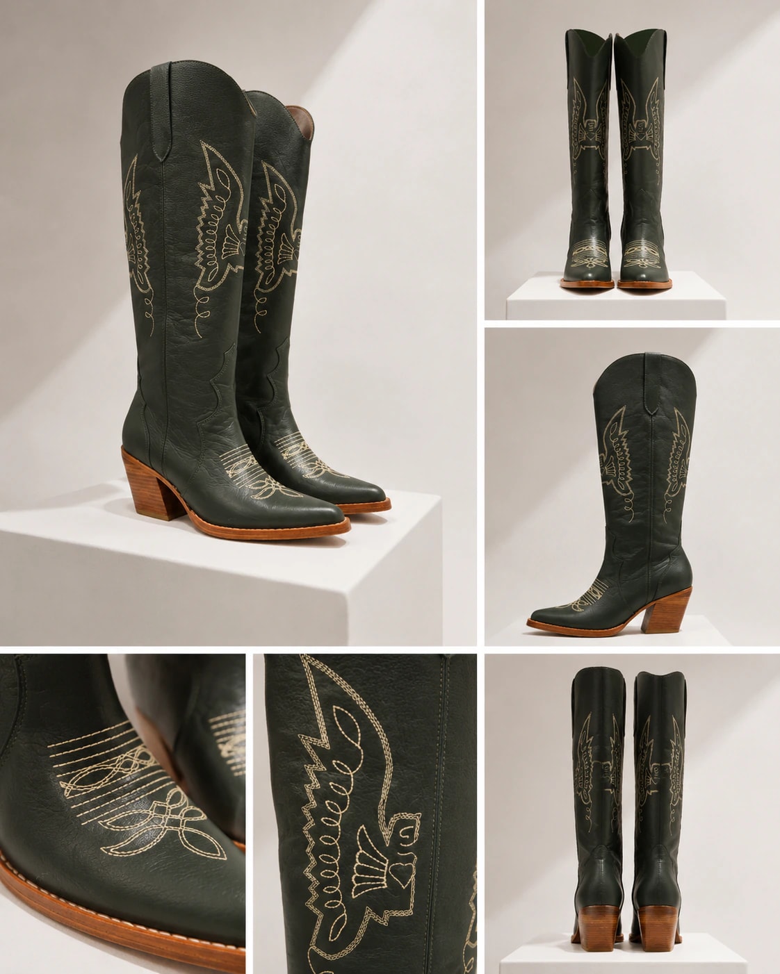 BOTA ANIE VERDE MILITAR - imagen 1