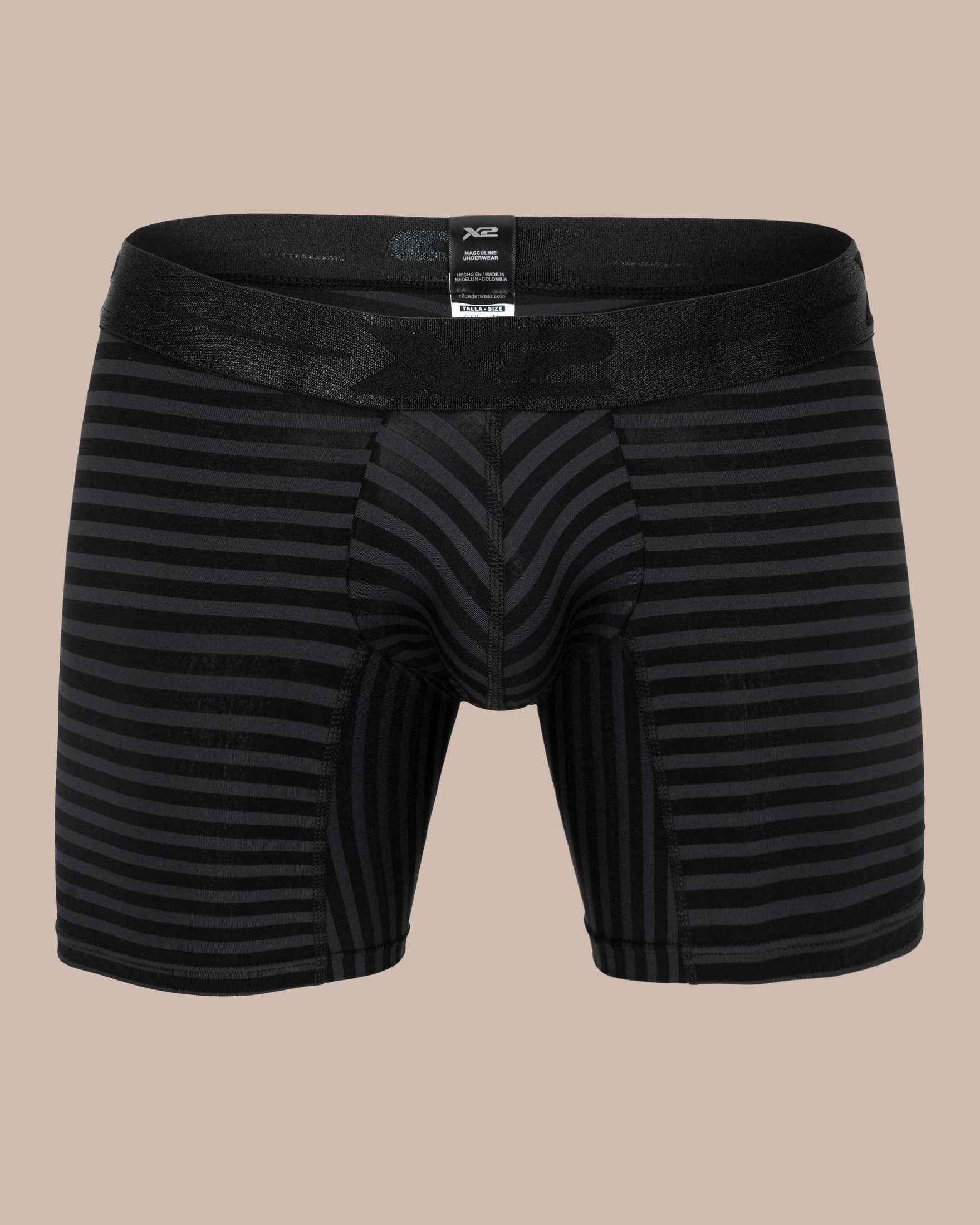Bóxer Medio Fratello Nylon Negro X2 - imagen 1