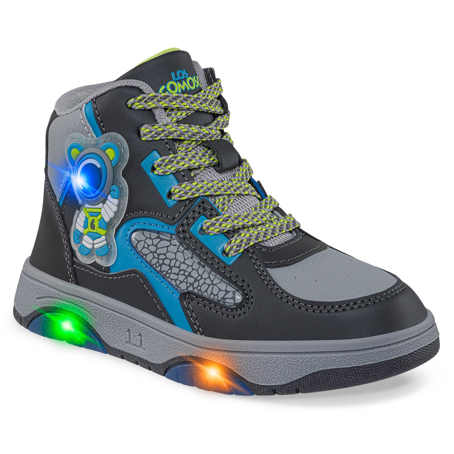 Tenis con Luces Torin Gris Osc Los Gomosos para Niño - imagen 1