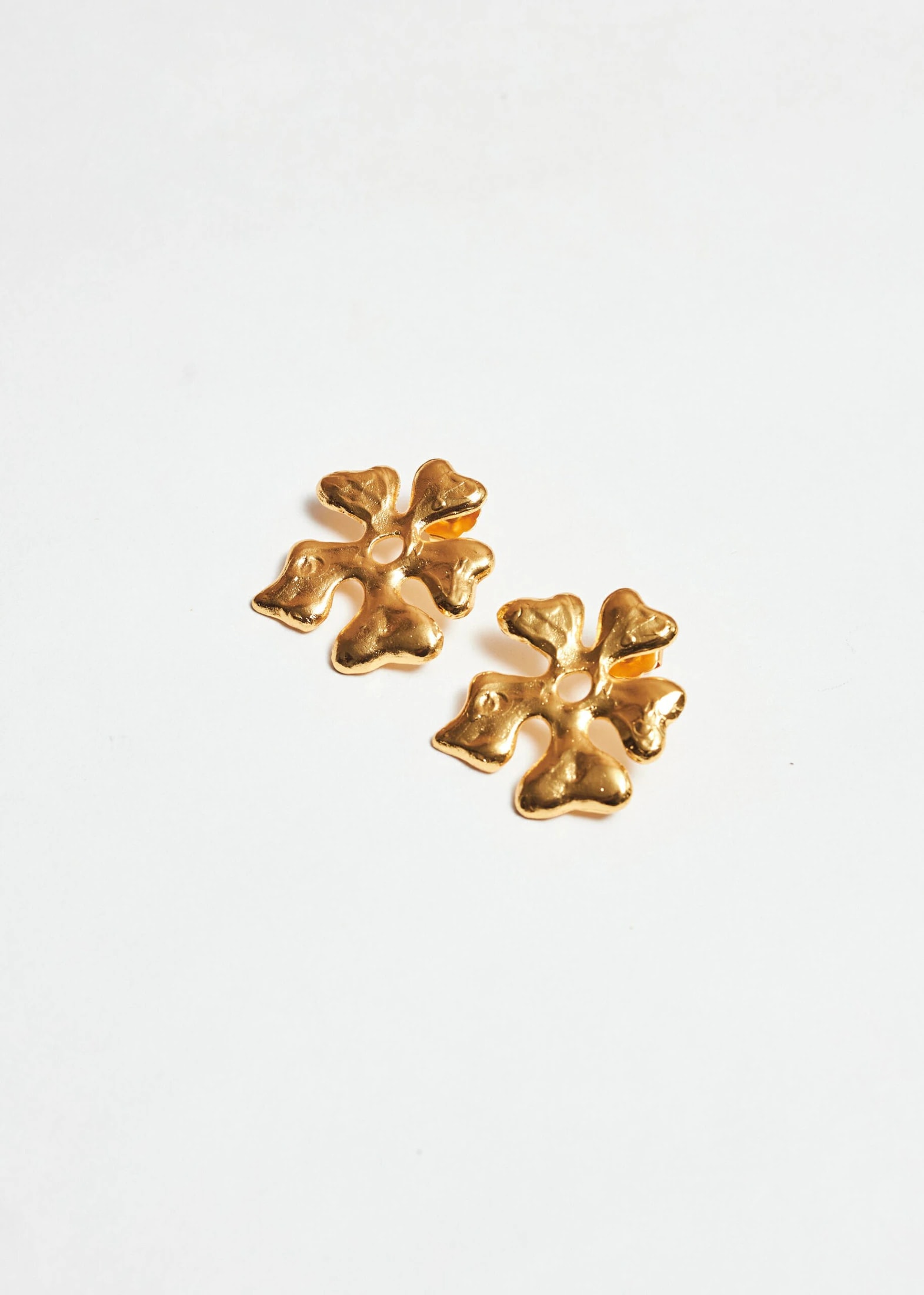 Aretes Flora Dorado - imagen 1