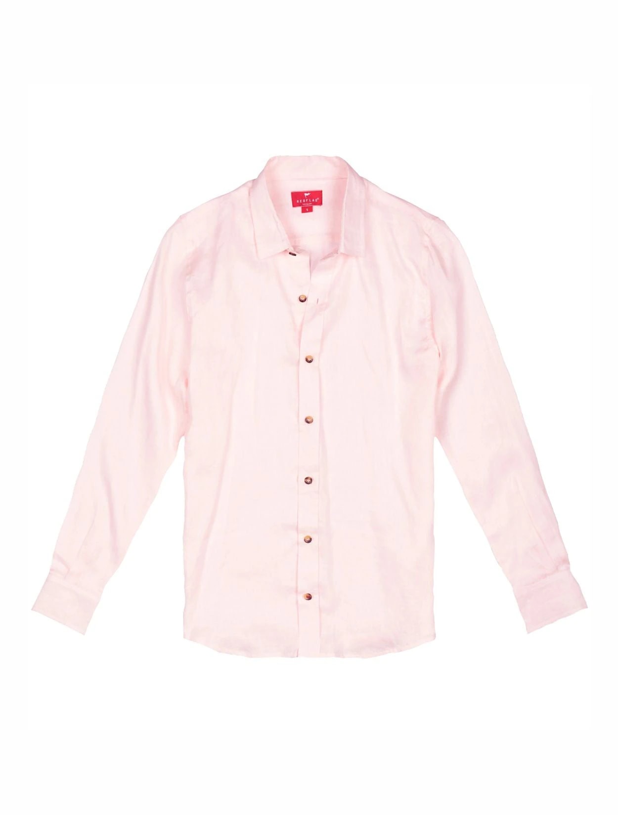 CAMISA DE LINO ROSADO - imagen 1