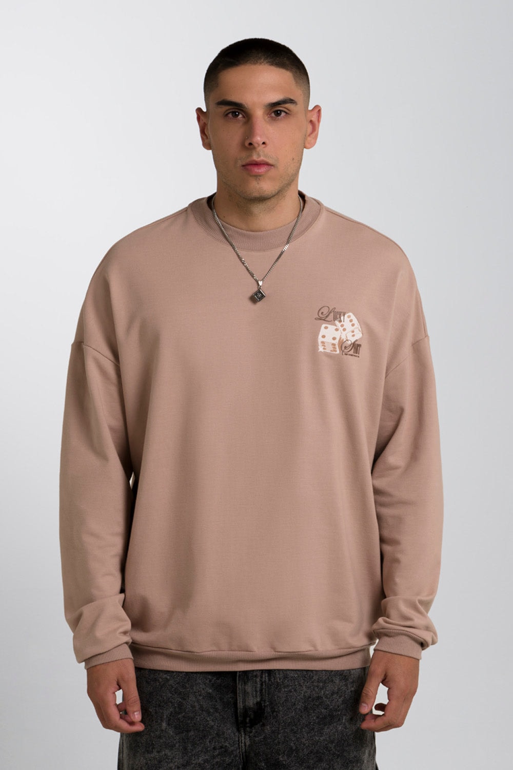 BUZO CERRADO COLOR WARM TAUPE - imagen 1