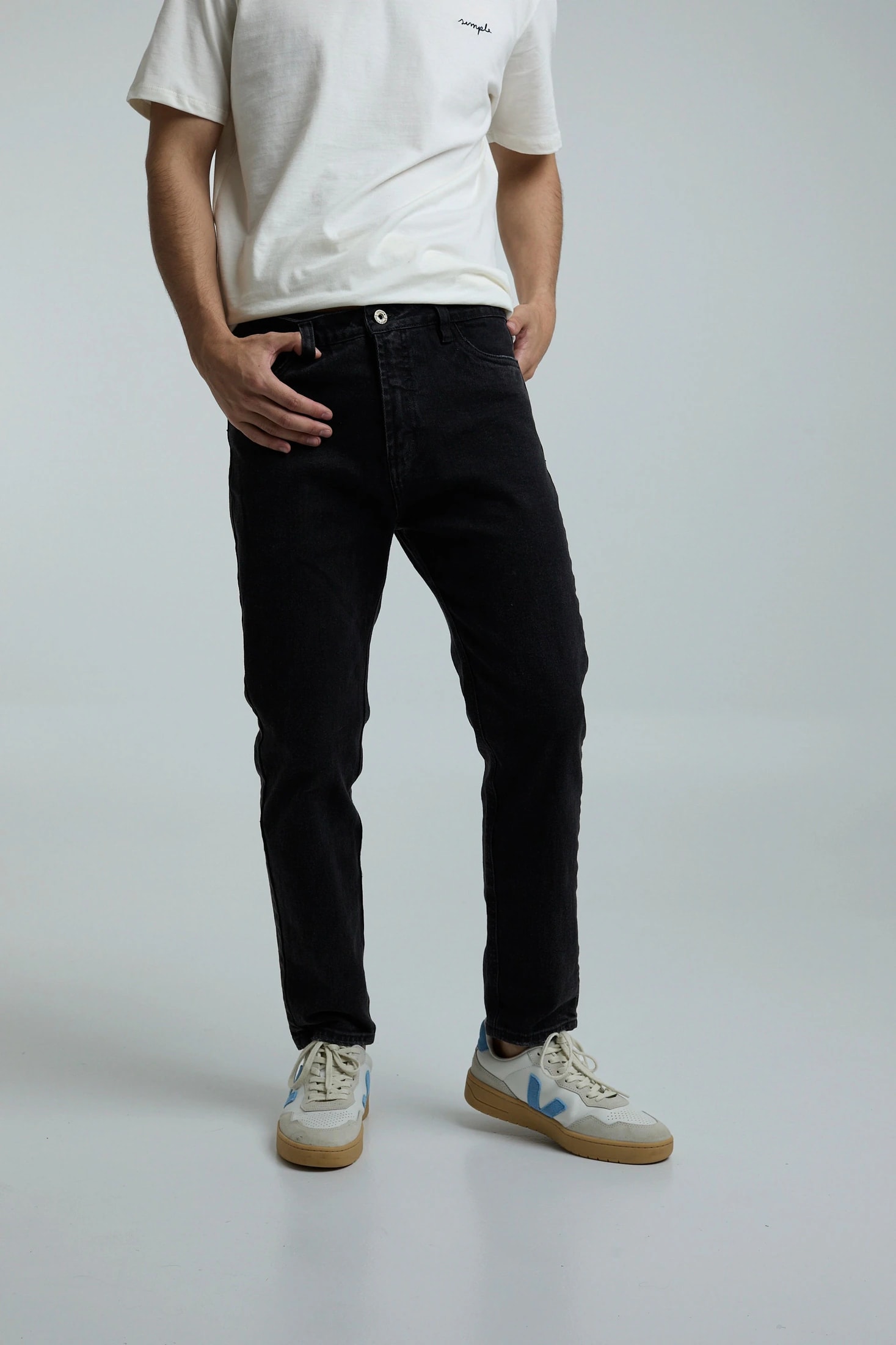 Jean crop negro - imagen 1