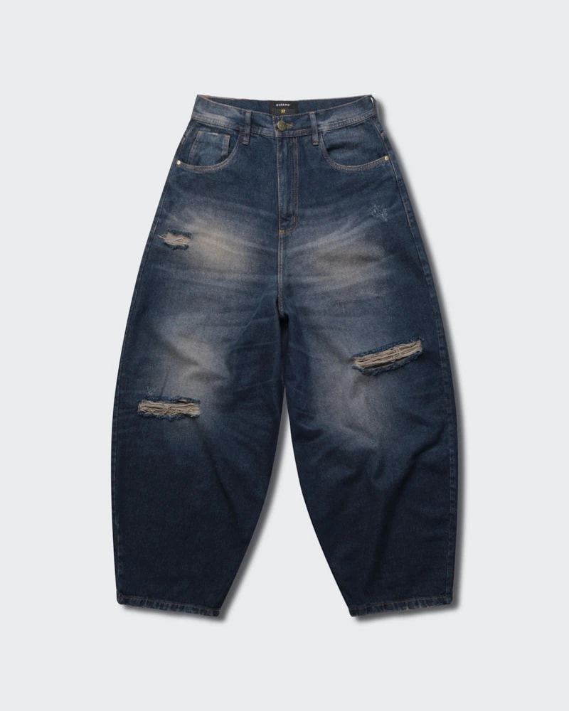 Jeans Azul Barrel Rogue Wash - imagen 1