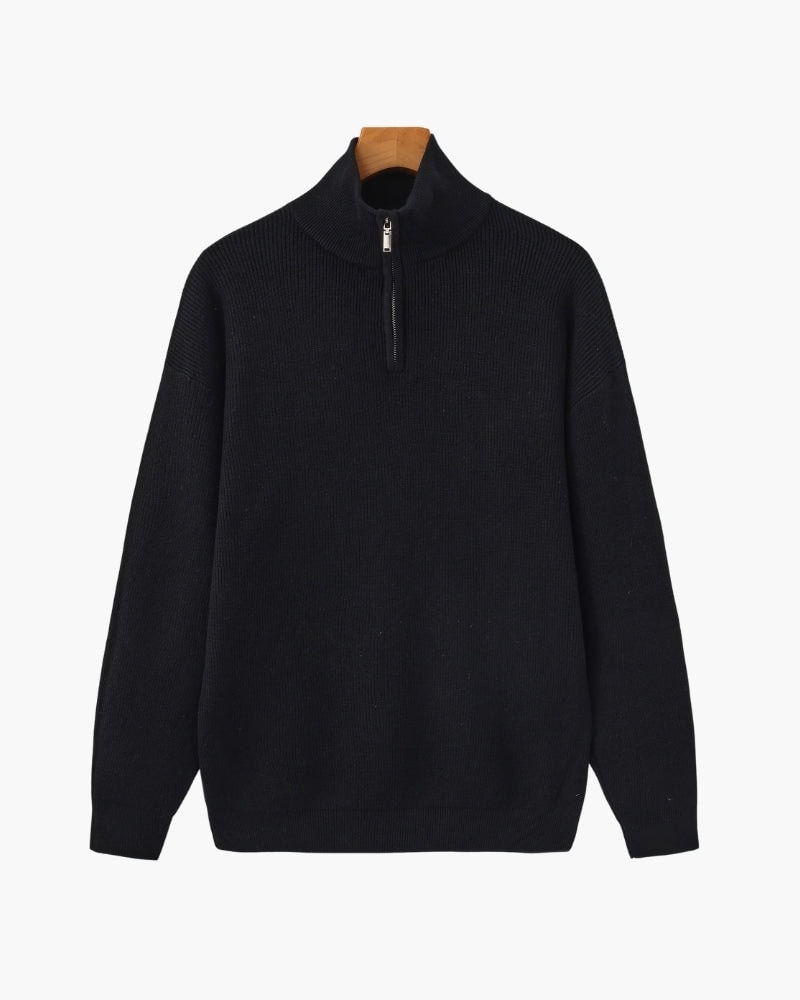 Refined Half-Zip Knit Pullover - imagen 1