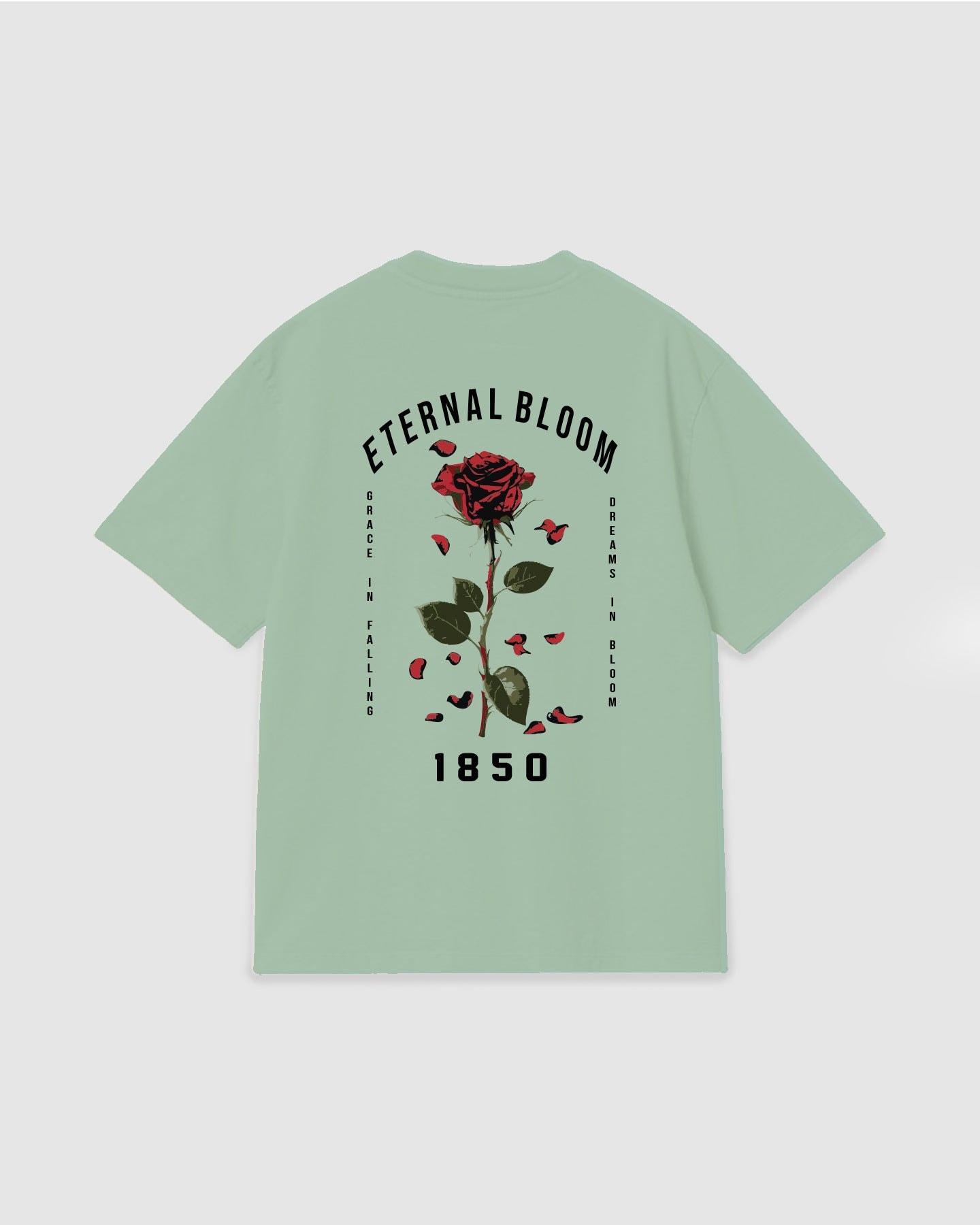 Oversized T Shirt Eternal Bloom Light Green - imagen 1