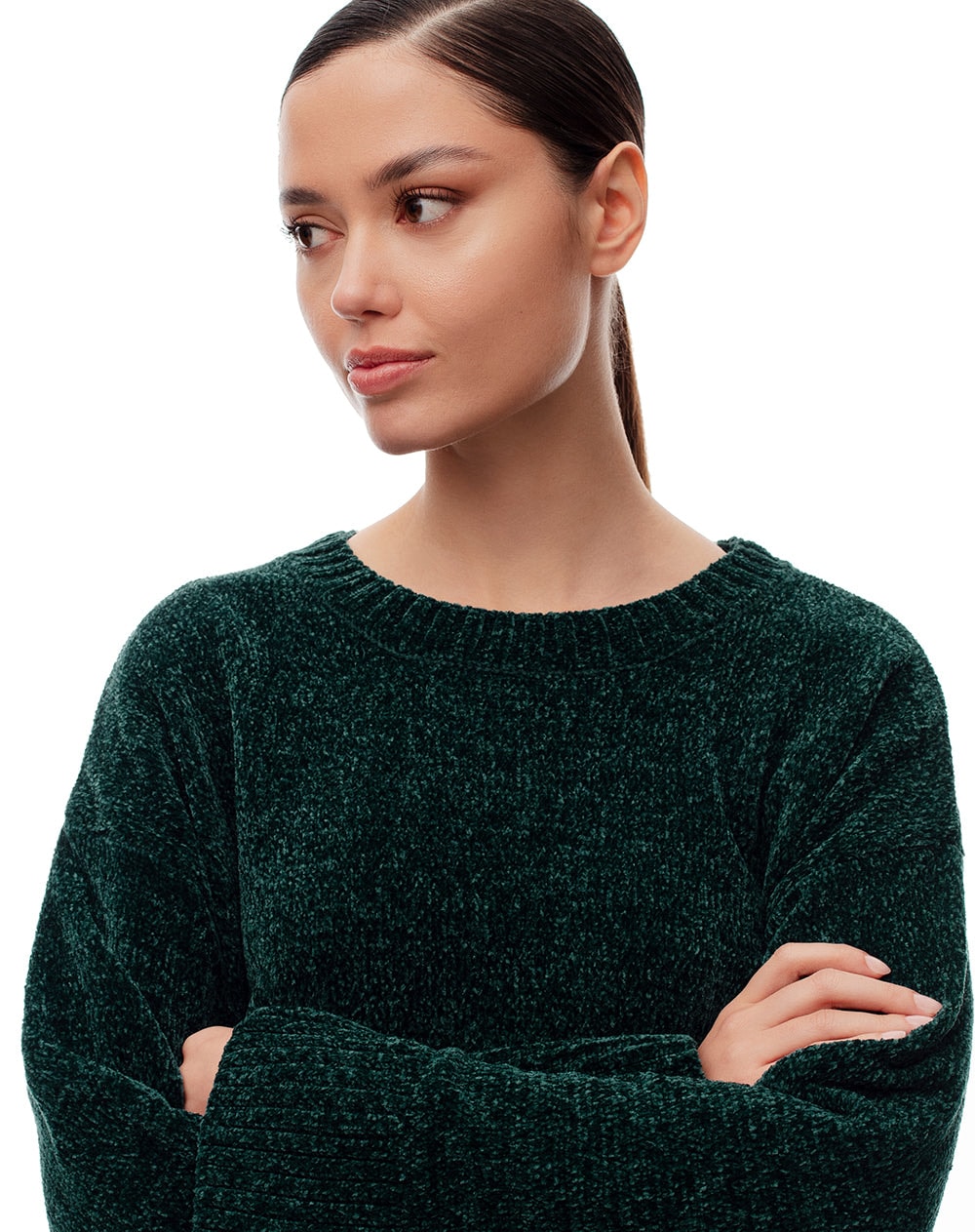Suéter oversize verde mujer - imagen 1